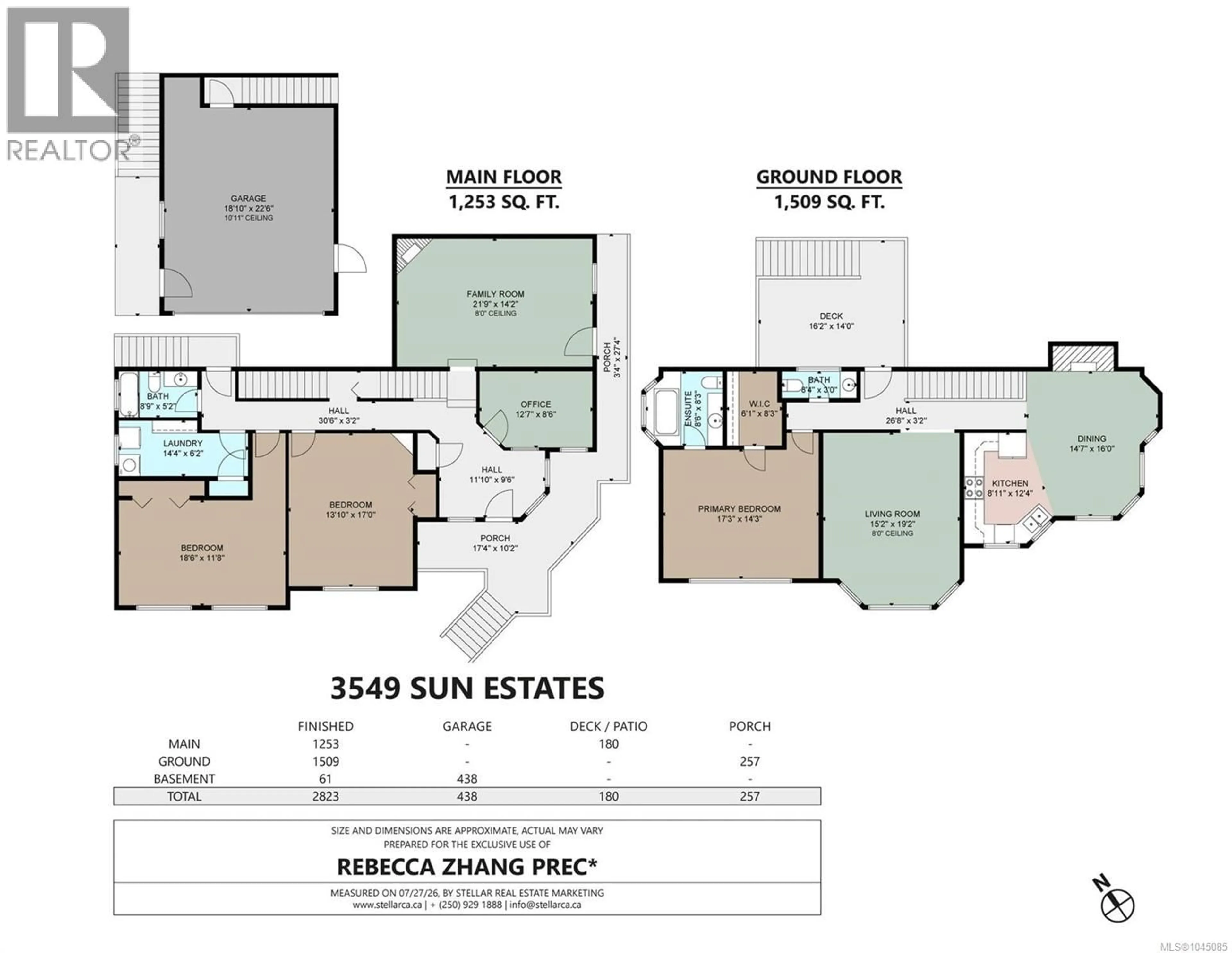 Floor plan for 3549 SUN ESTATE, Langford British Columbia V9C4J8
