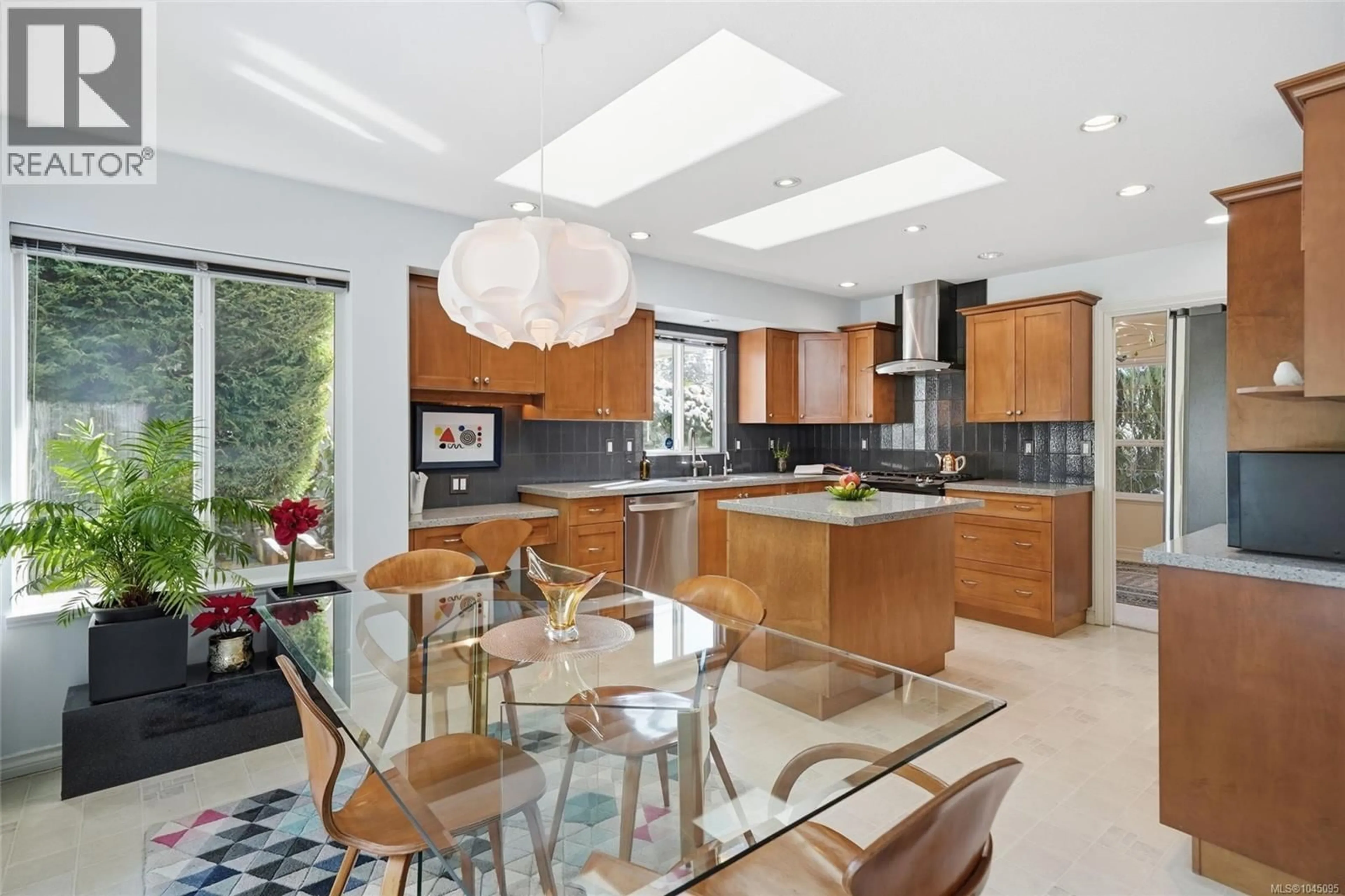 Contemporary kitchen, ceramic/tile floor for 211 SATURNA DRIVE, Qualicum Beach British Columbia V9K2P5