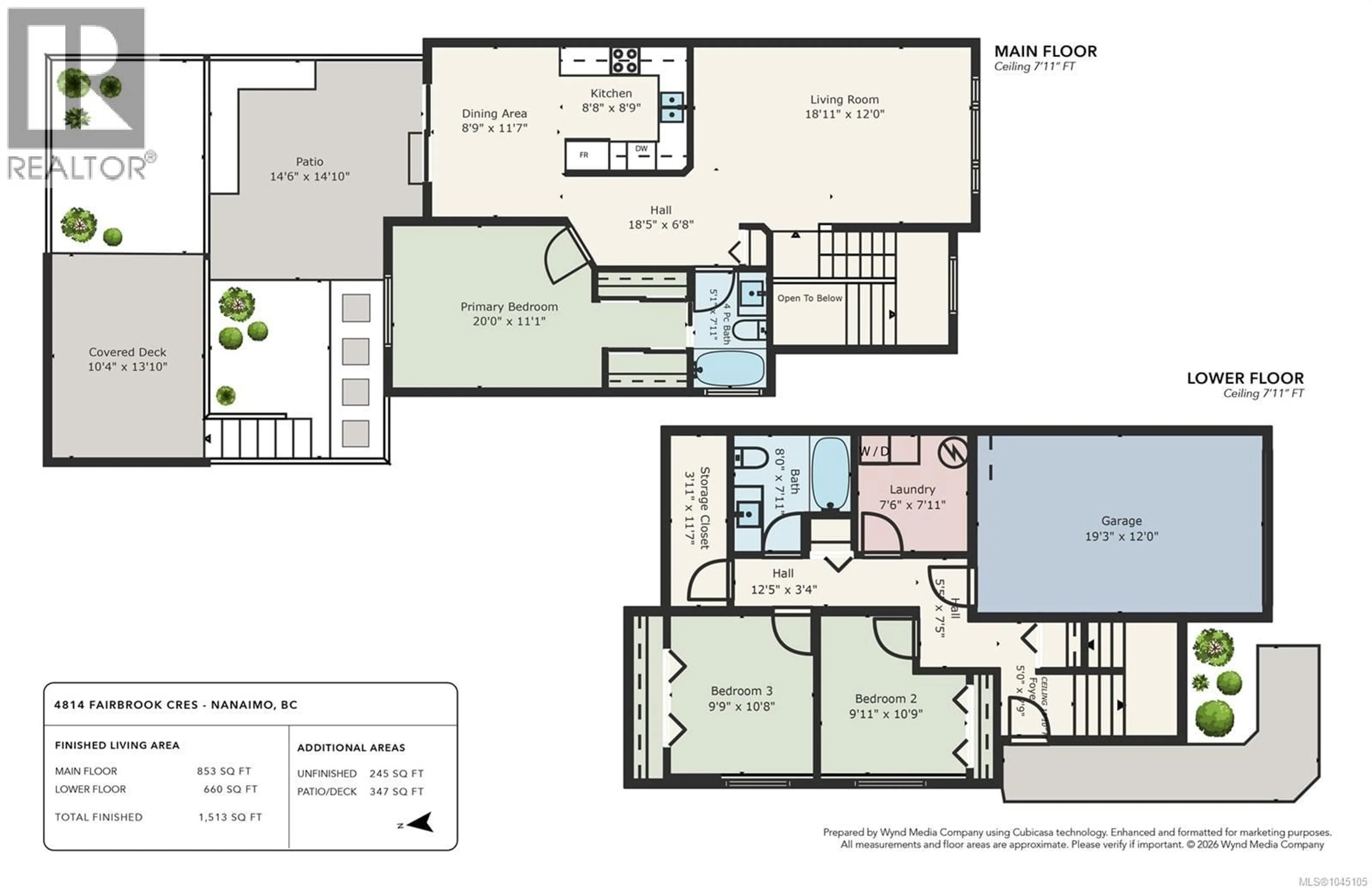 Floor plan for 4814 FAIRBROOK CRESCENT, Nanaimo British Columbia V9T5P3