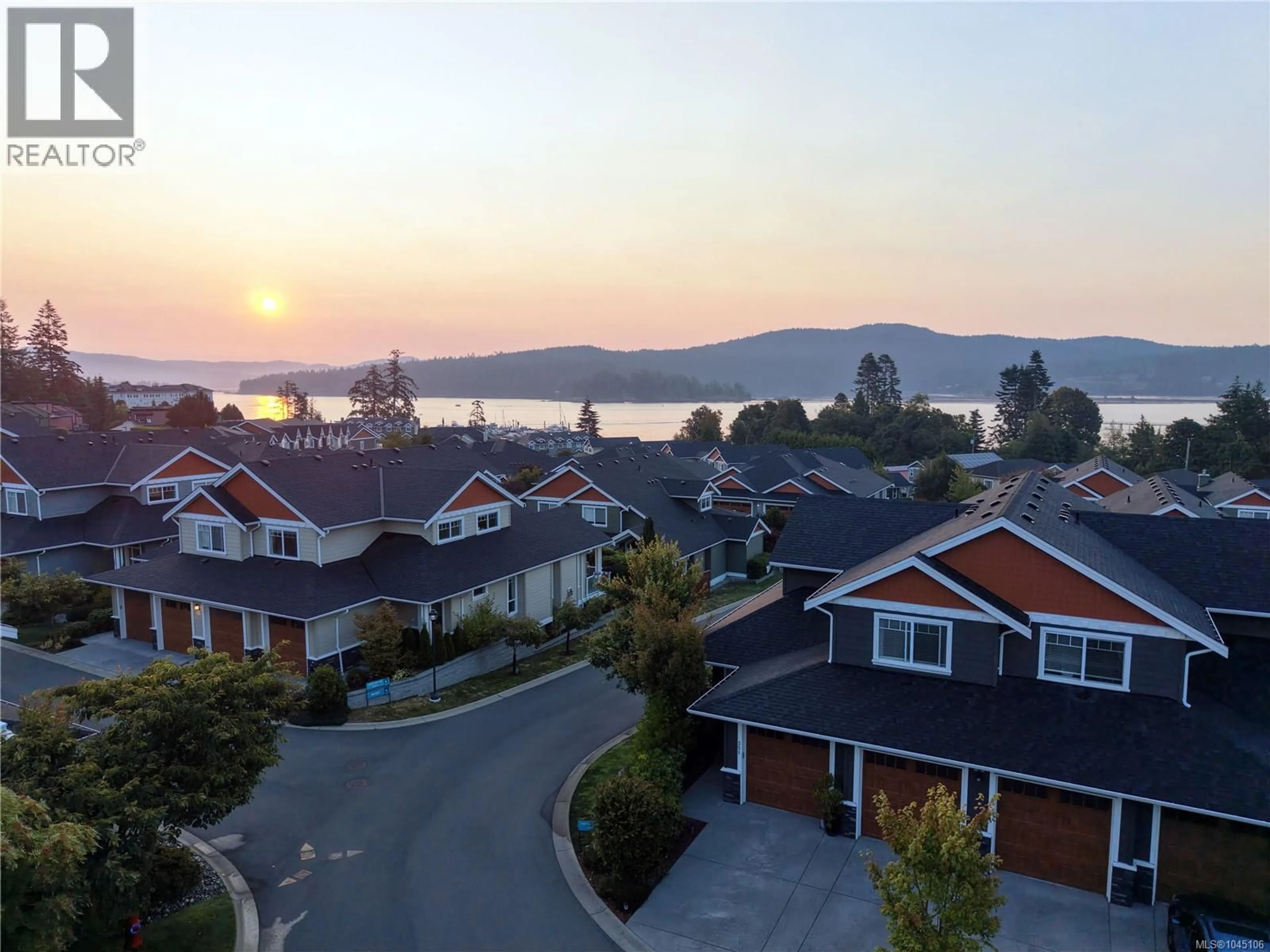 A pic from outside/outdoor area/front of a property/back of a property/a pic from drone, water/lake/river/ocean view for 351 - 6995 NORDIN ROAD, Sooke British Columbia V9Z1L4