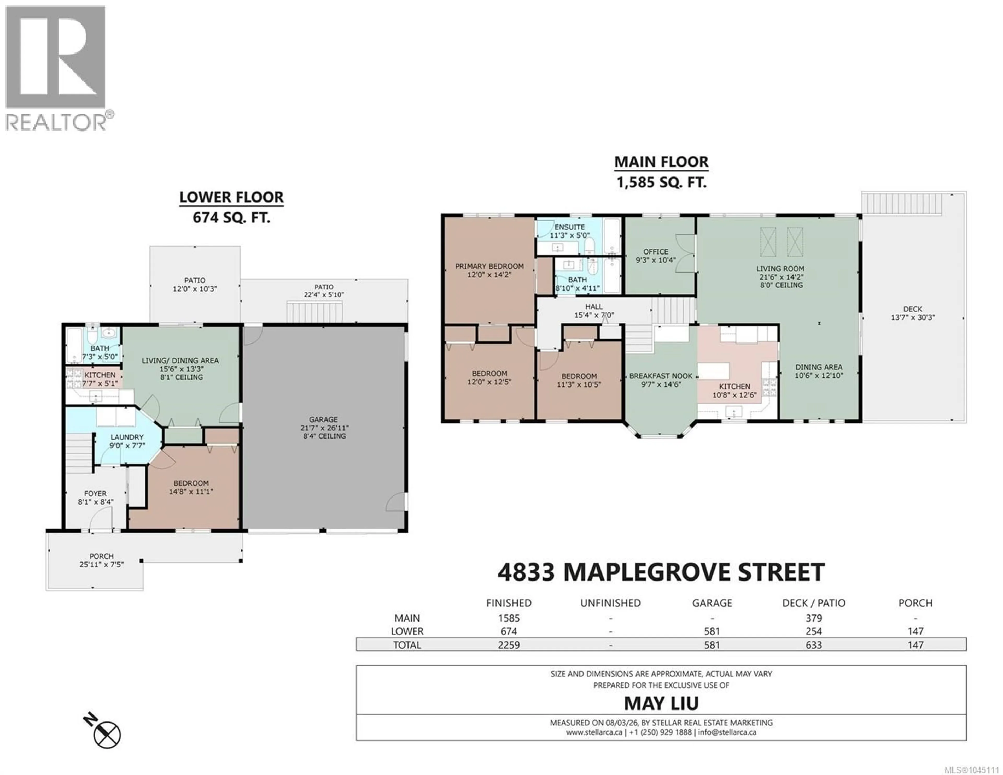 Floor plan for 4833 MAPLEGROVE STREET, Saanich British Columbia V8Y3B9