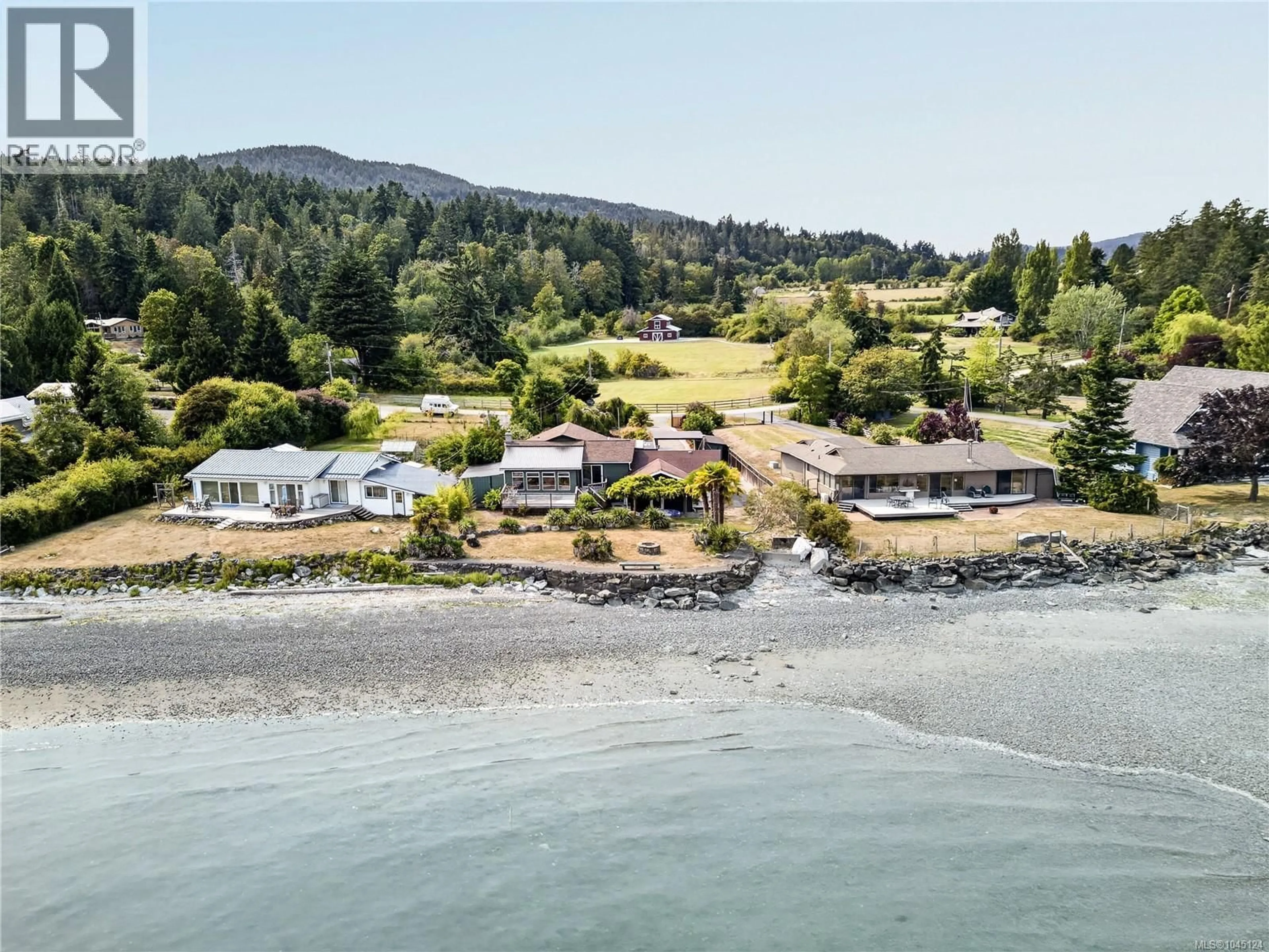 A pic from outside/outdoor area/front of a property/back of a property/a pic from drone, water/lake/river/ocean view for 287 PRICE ROAD, Salt Spring British Columbia V8K2E9