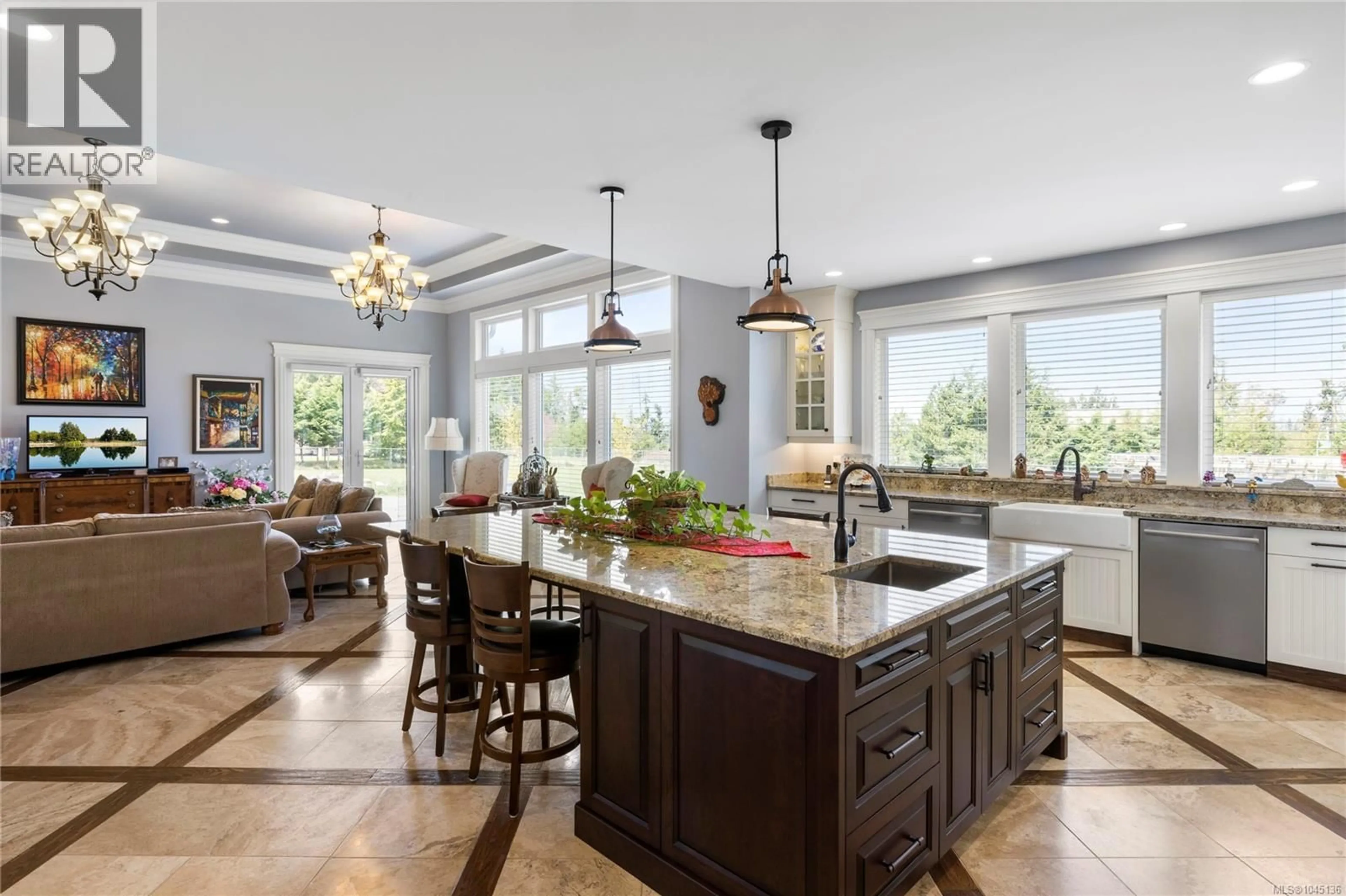 Open concept kitchen, ceramic/tile floor for 1045 MATUKA DRIVE, Nanoose Bay British Columbia V9P9L3