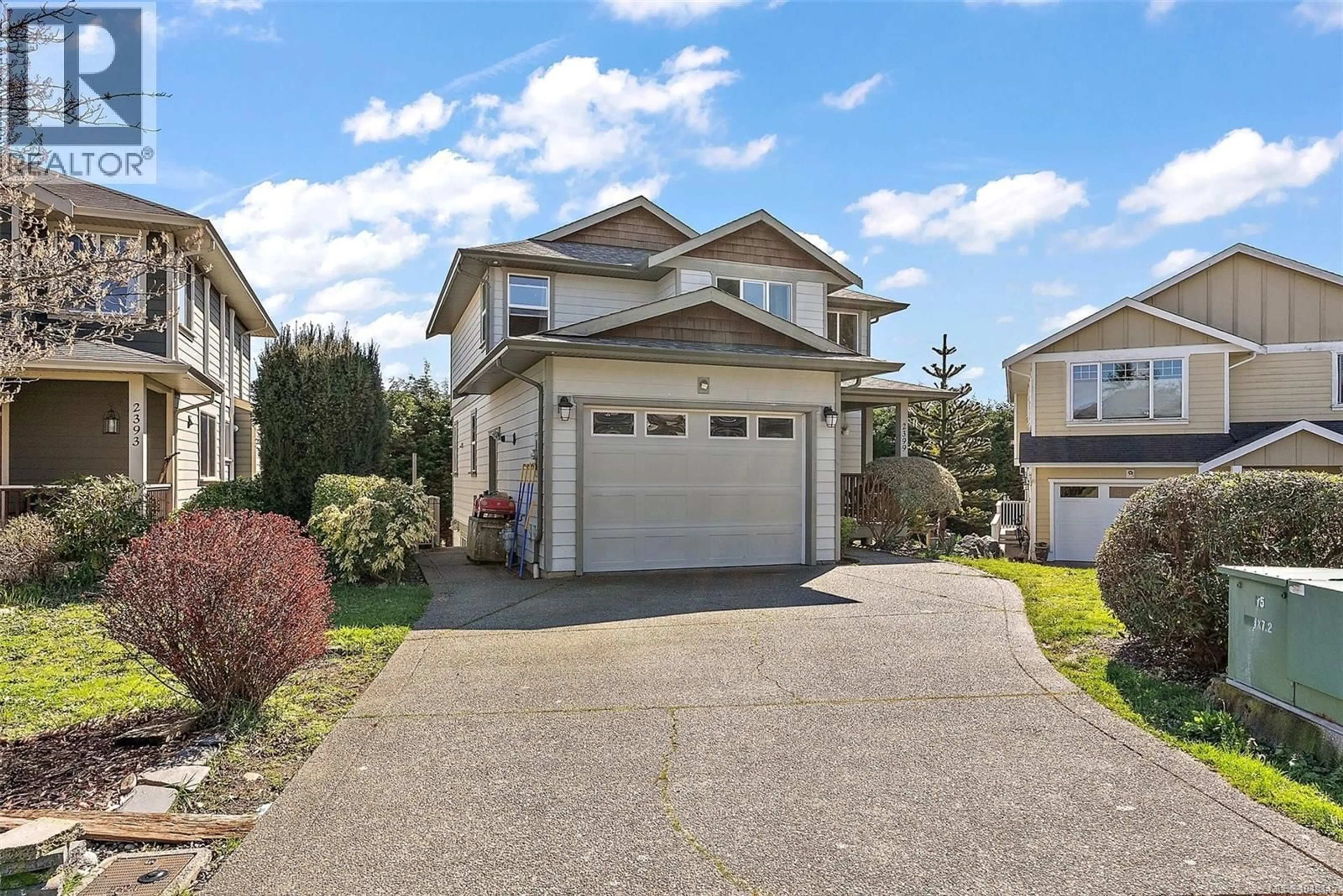 Home with vinyl exterior material, street for 2399 CAFFERY PLACE, Sooke British Columbia V9Z1K8