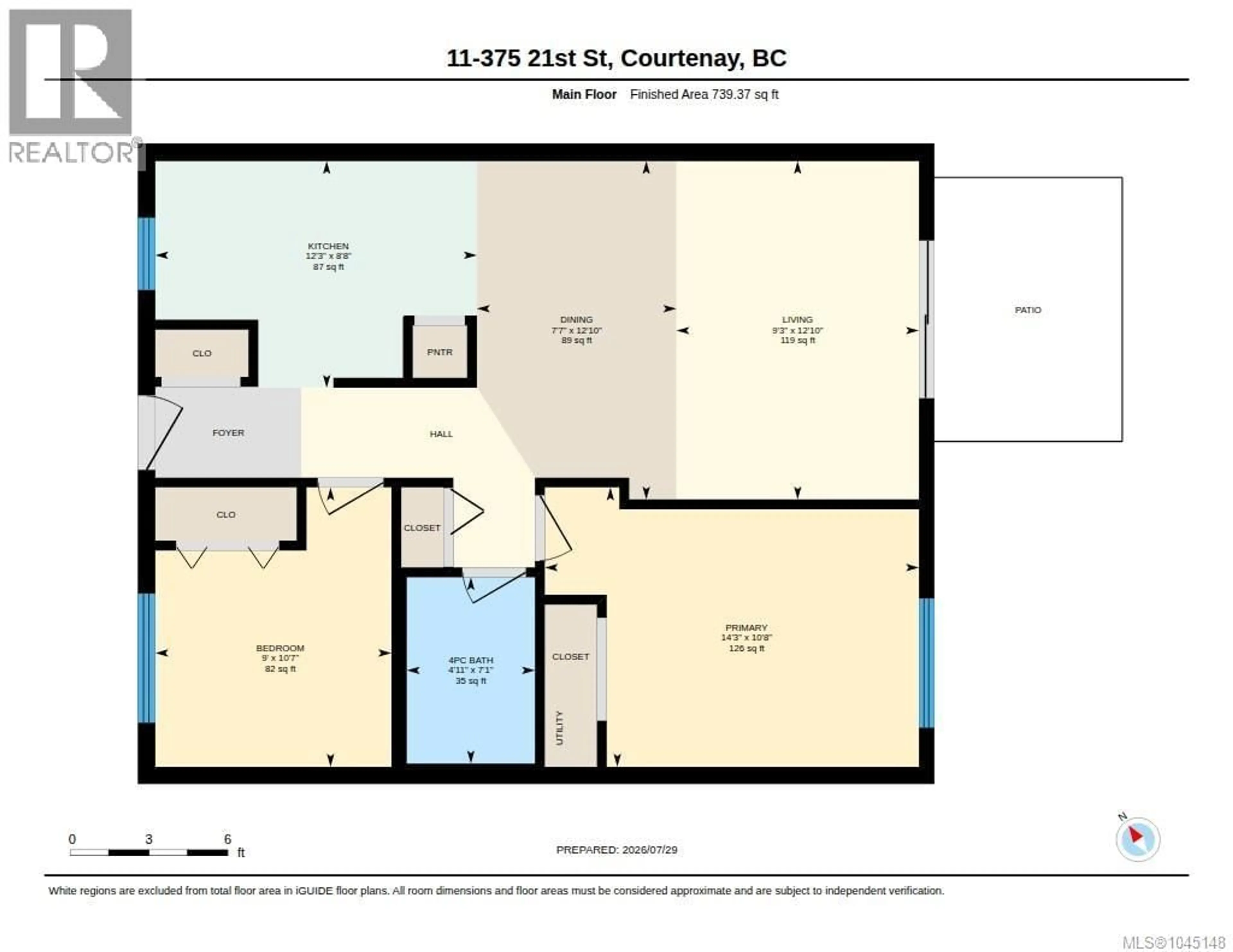 Floor plan for 11 - 375 21ST STREET, Courtenay British Columbia V9N2B6