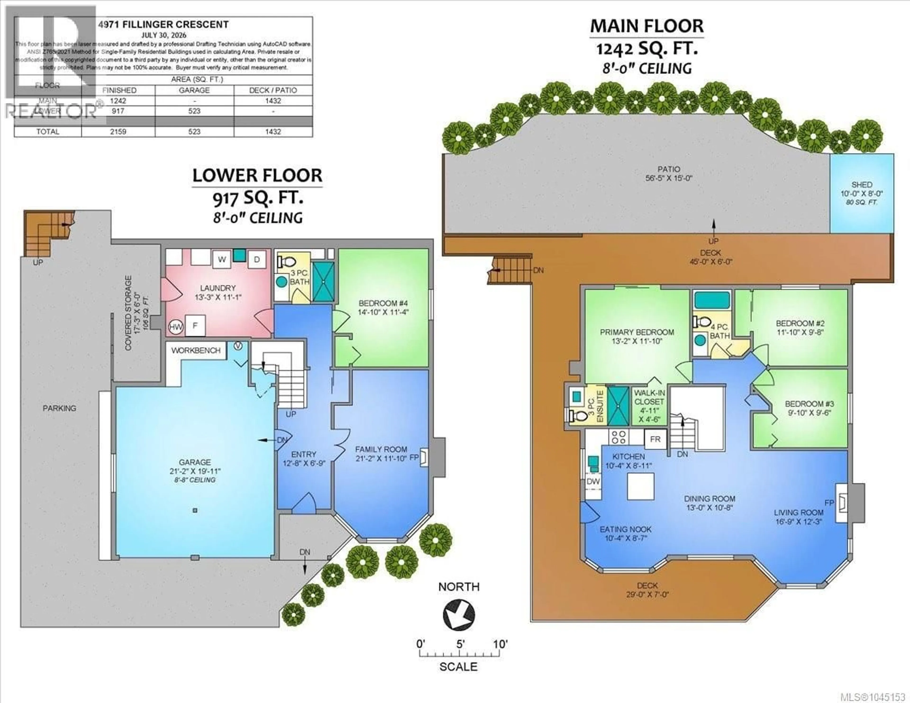 Floor plan for 4971 FILLINGER CRESCENT, Nanaimo British Columbia V9V1J1