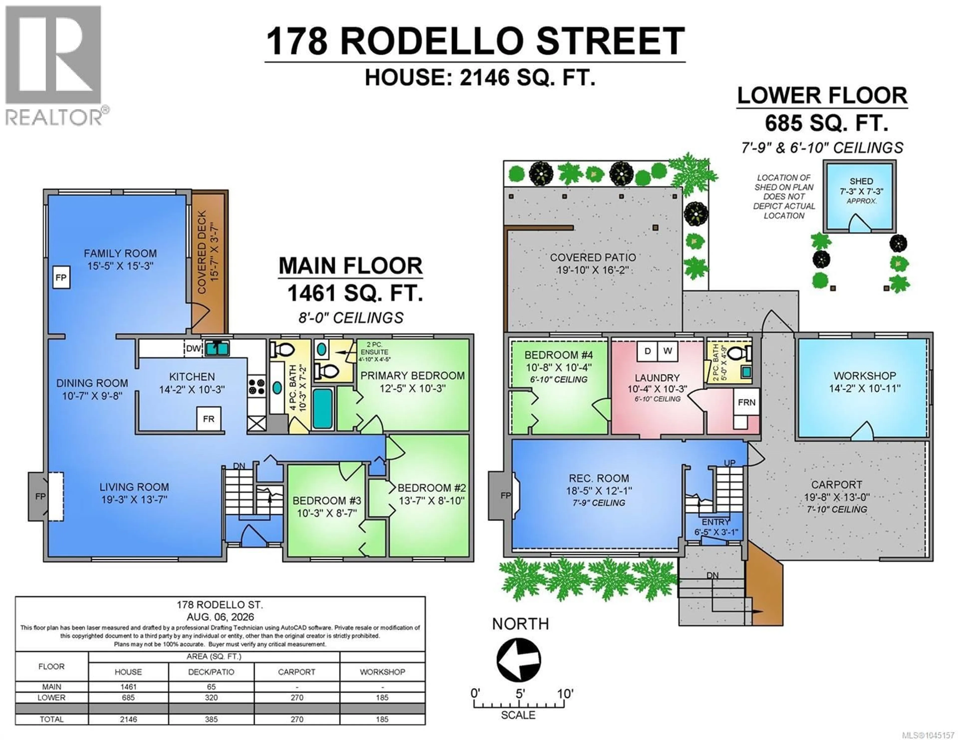 Floor plan for 178 RODELLO STREET, Comox British Columbia V9M1V2
