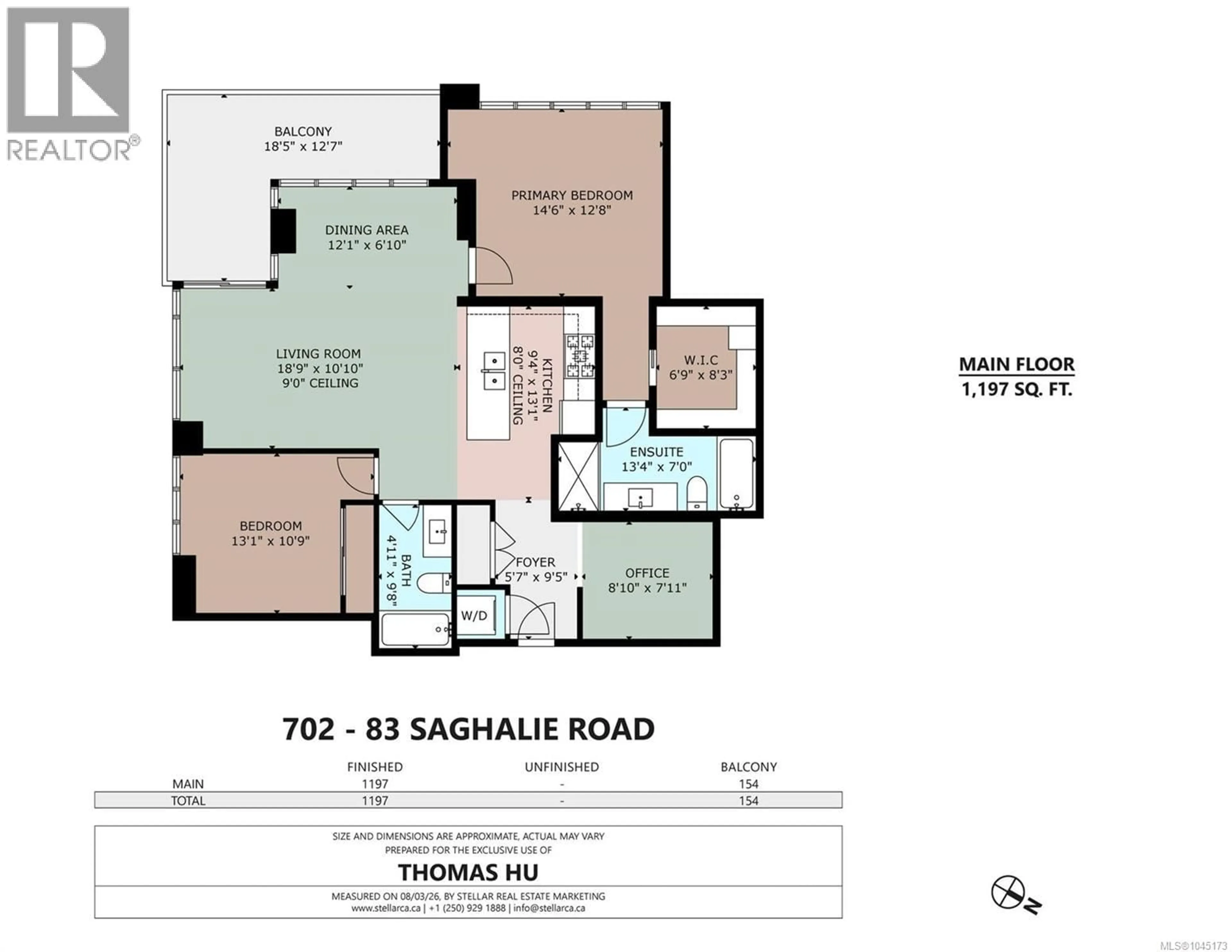 Floor plan for 702 - 83 SAGHALIE ROAD, Victoria British Columbia V9A0E7
