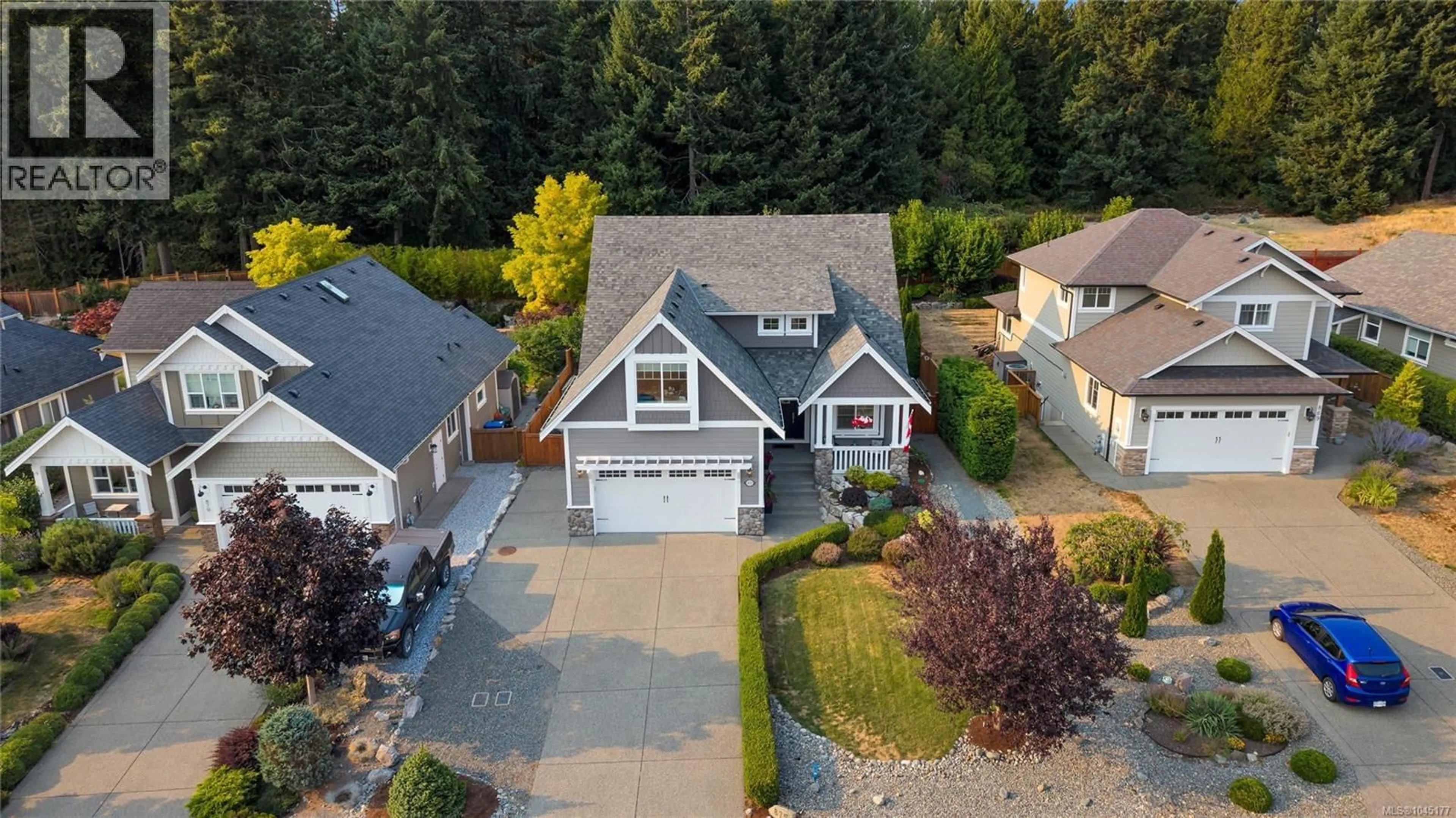 A pic from outside/outdoor area/front of a property/back of a property/a pic from drone, street for 875 PRATT ROAD, Mill Bay British Columbia V0R2P1
