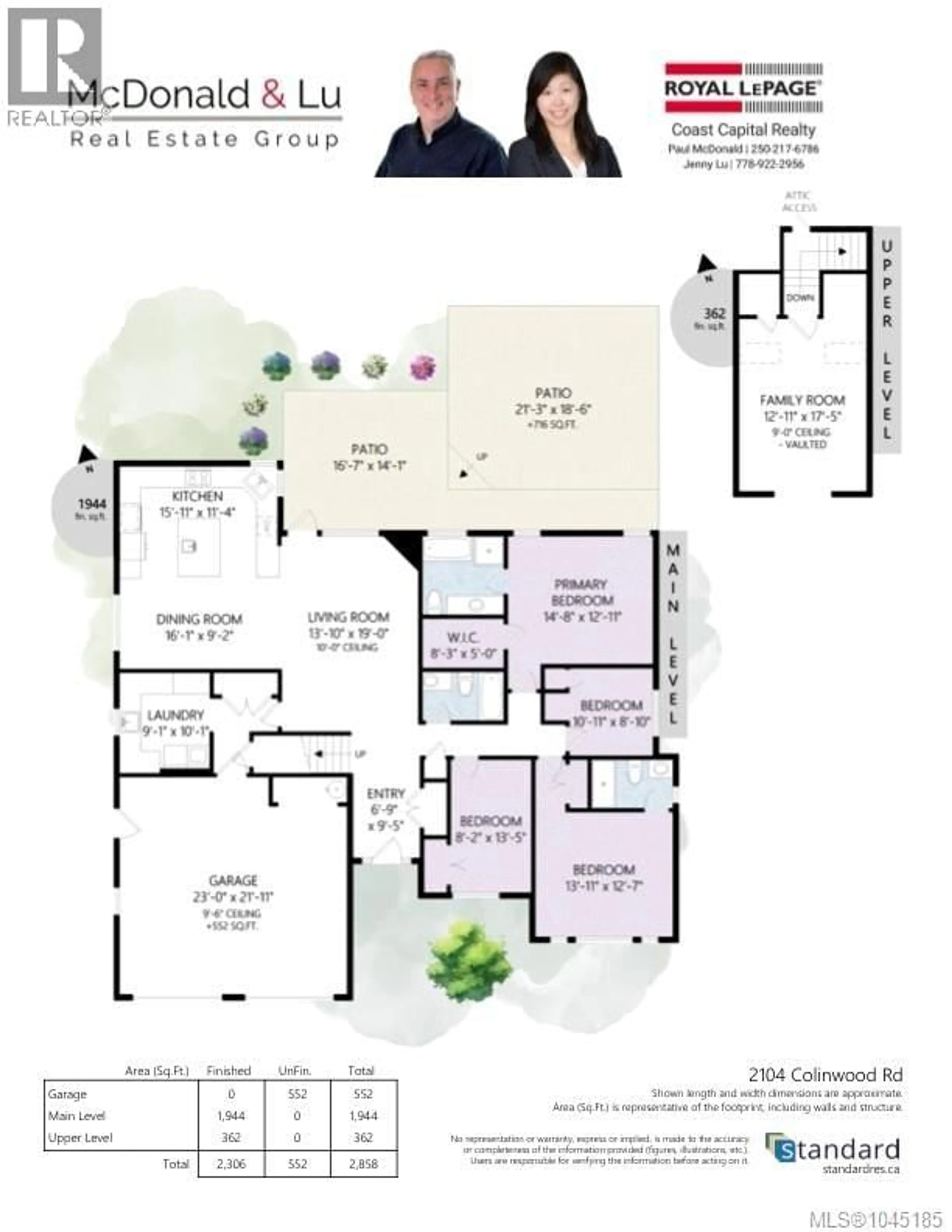 Floor plan for 2104 COLINWOOD ROAD, Sidney British Columbia V8L4H5
