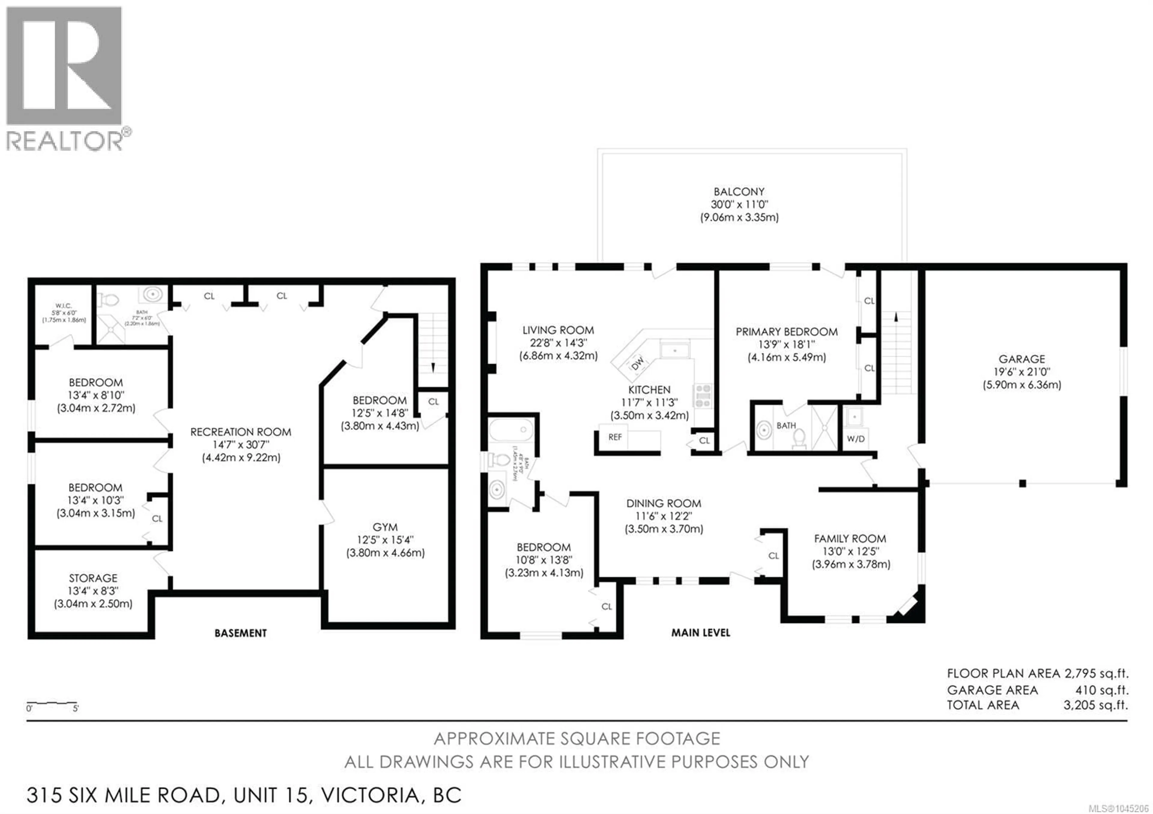 Floor plan for 15 - 315 SIX MILE ROAD, View Royal British Columbia V9B6S4