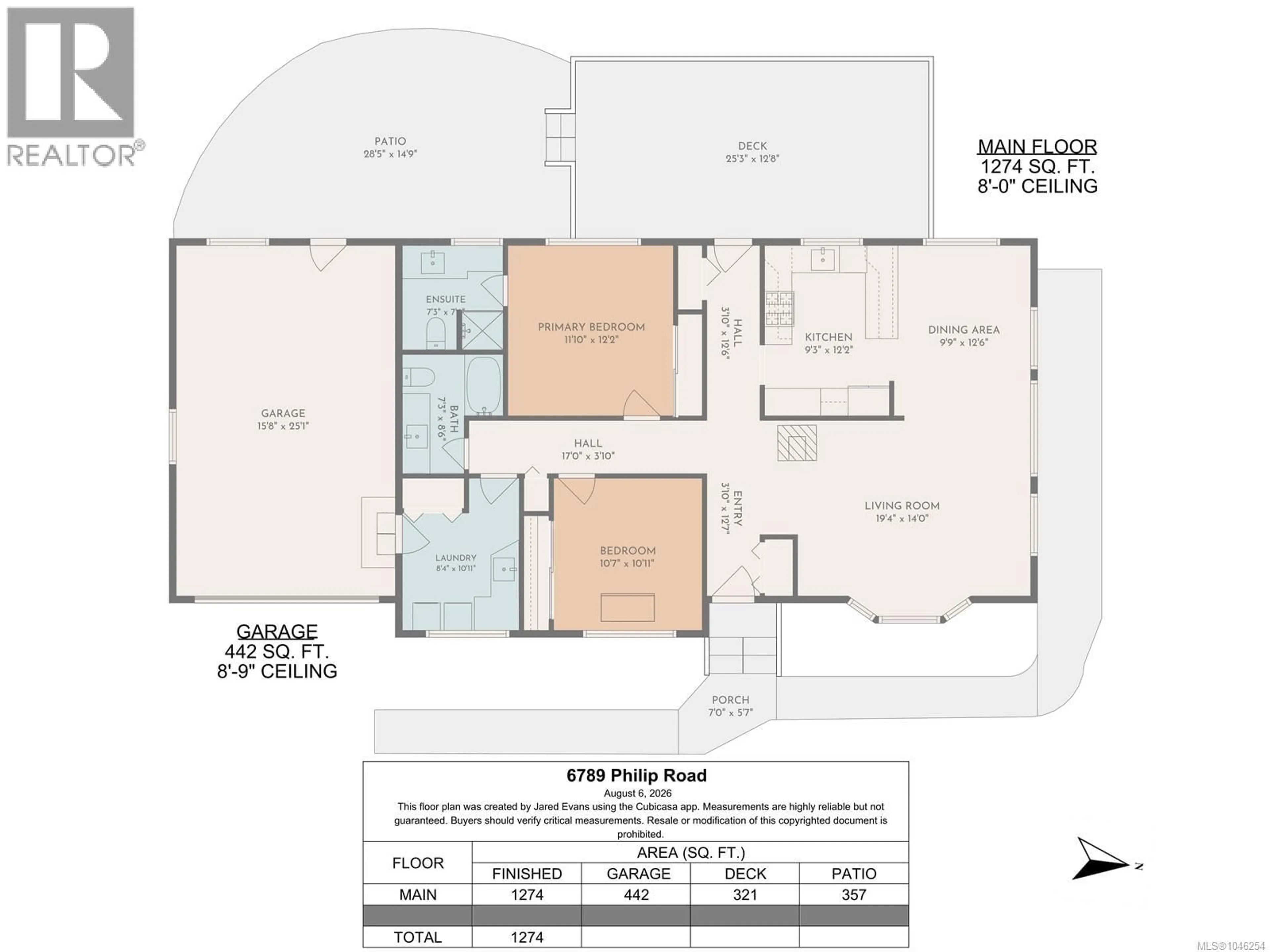 Floor plan for 6789 PHILIP ROAD, Lantzville British Columbia V0R2H0