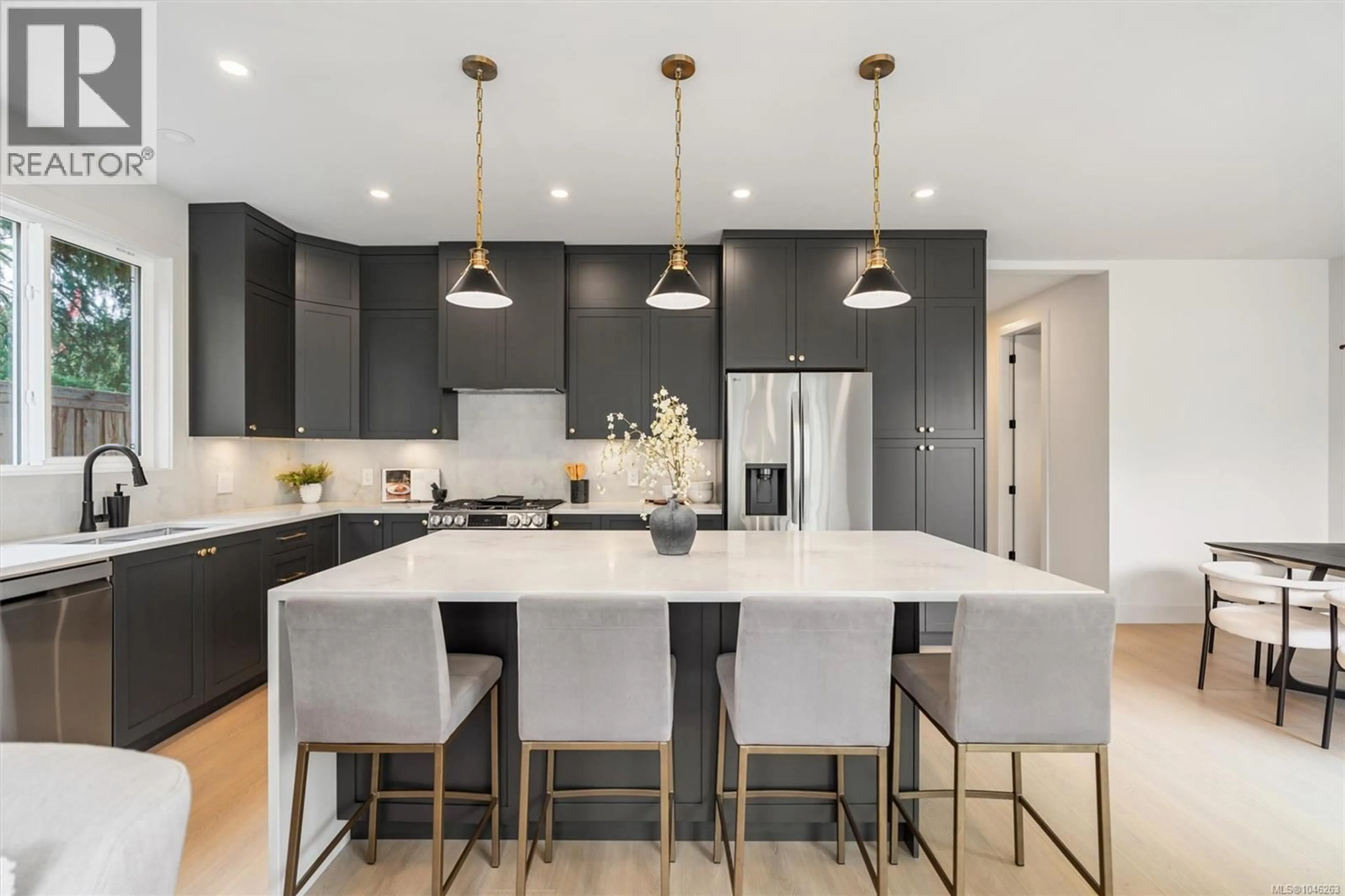 Contemporary kitchen, ceramic/tile floor for 650 WISTERIA RIDGE, Langford British Columbia V9B3N4