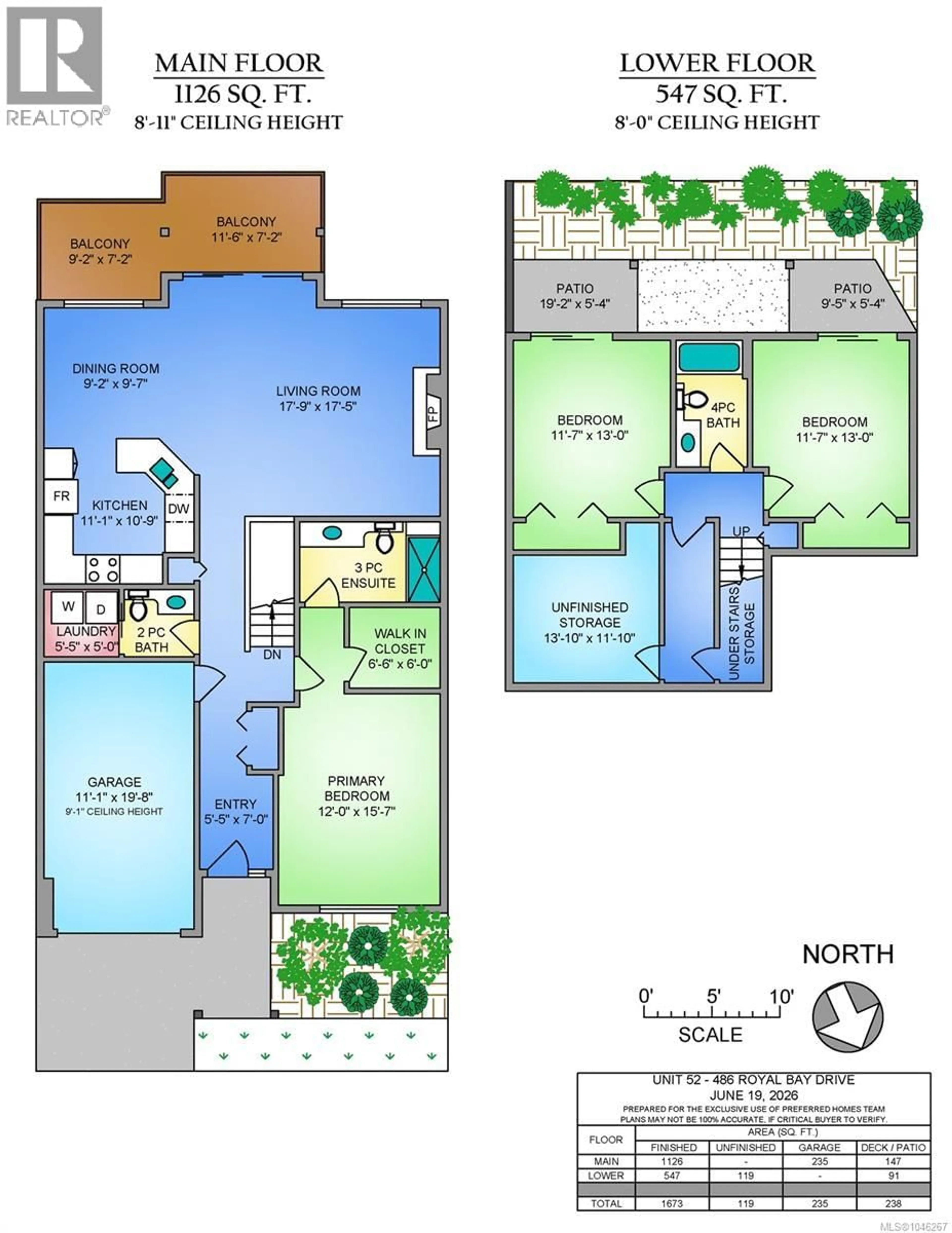 Floor plan for 52 - 486 ROYAL BAY DRIVE, Colwood British Columbia V9C4L7