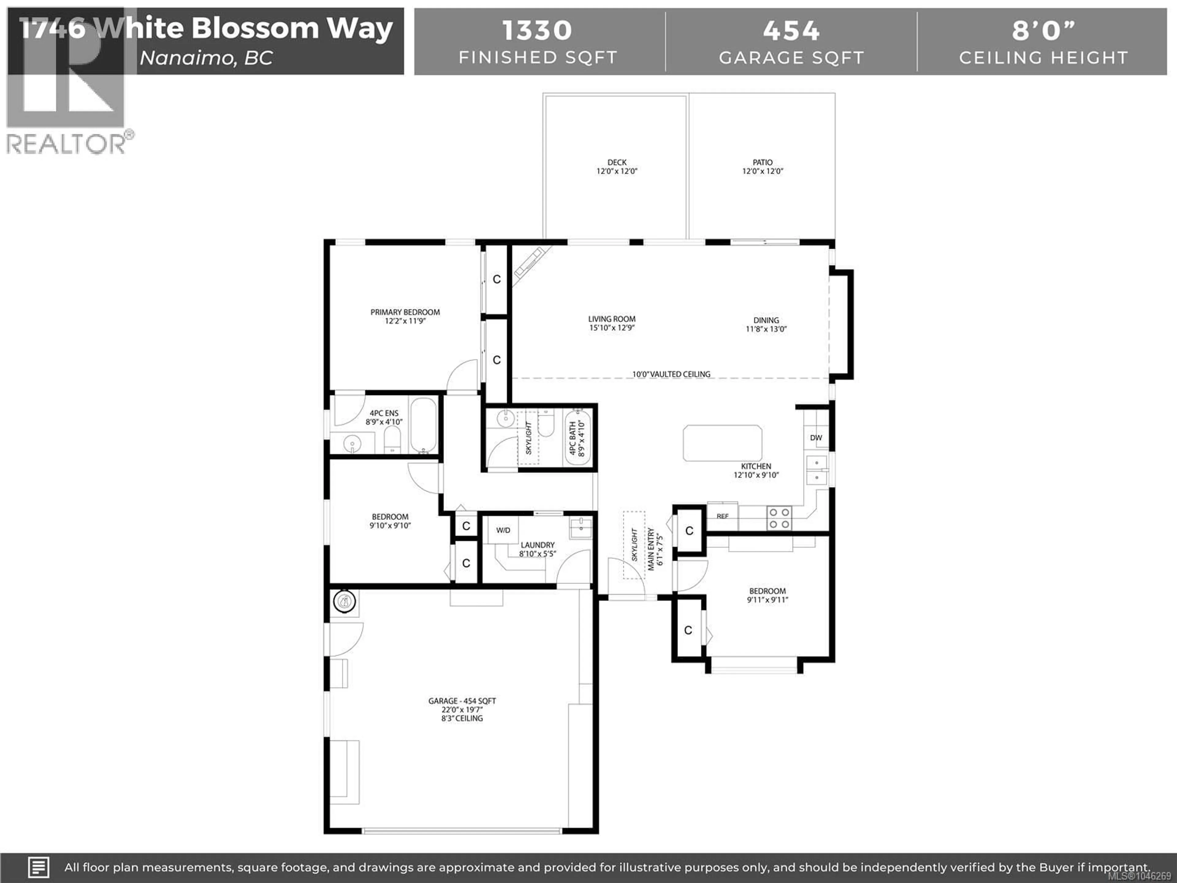 Floor plan for 1746 WHITE BLOSSOM WAY, Nanaimo British Columbia V9X1X6