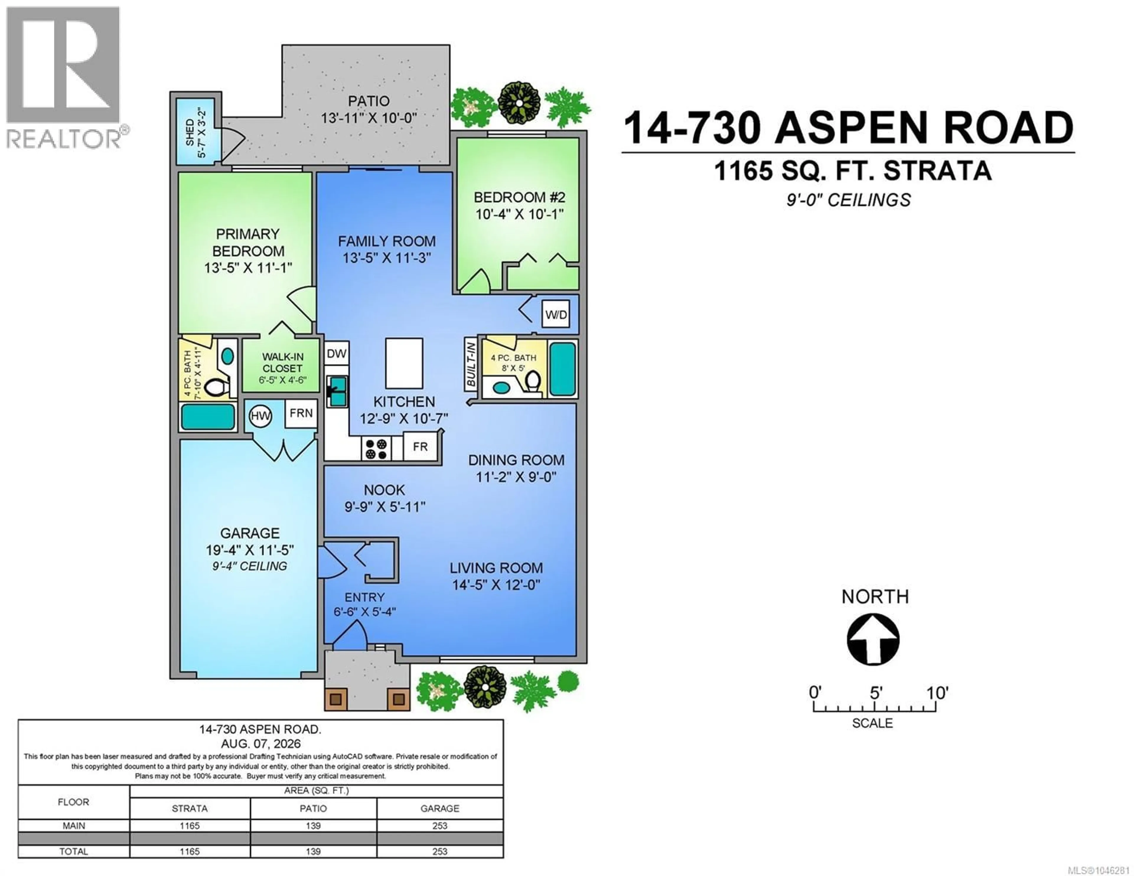Floor plan for 14 - 730 ASPEN ROAD, Comox British Columbia V9M3Y4