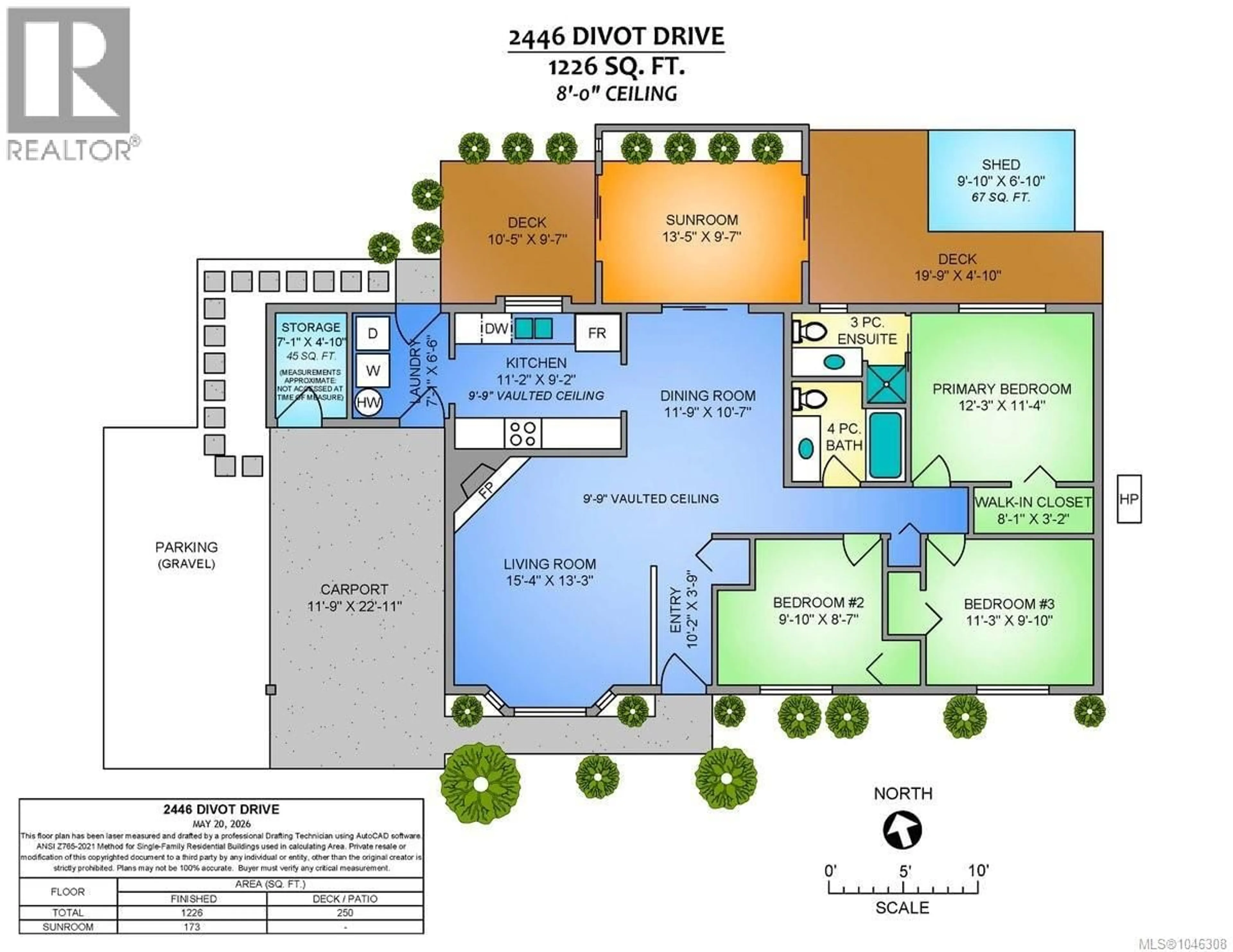 Floor plan for 2446 DIVOT DRIVE, Nanaimo British Columbia V9T4B2