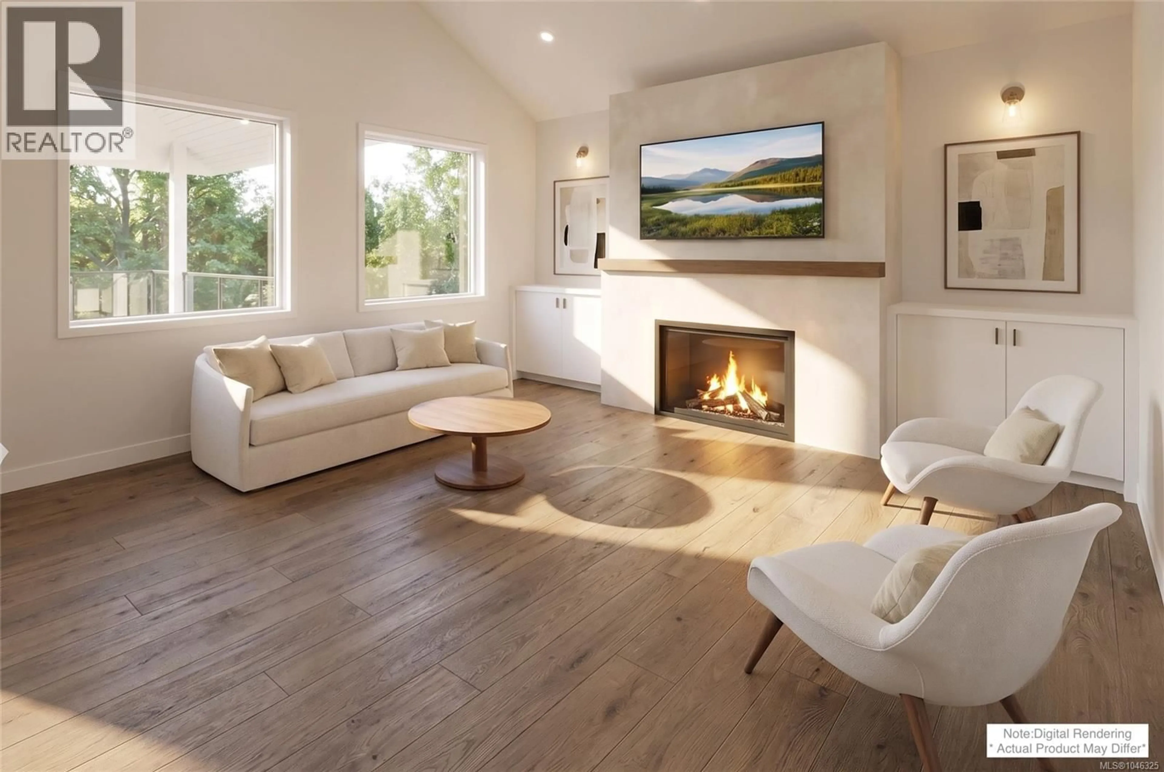 Living room with furniture, wood/laminate floor for 49 RANCHVIEW DRIVE, Nanaimo British Columbia V9X1X9