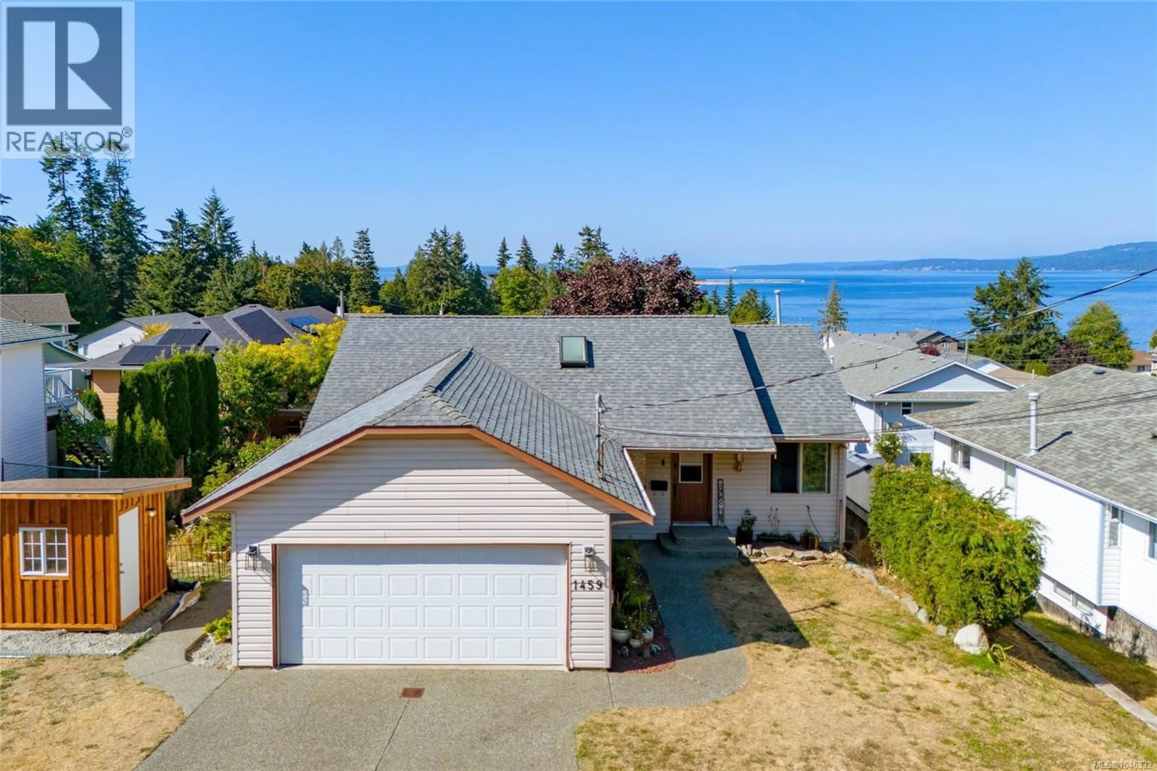 A pic from outside/outdoor area/front of a property/back of a property/a pic from drone, water/lake/river/ocean view for 1459 ADELAIDE STREET, Crofton British Columbia V0R1R0