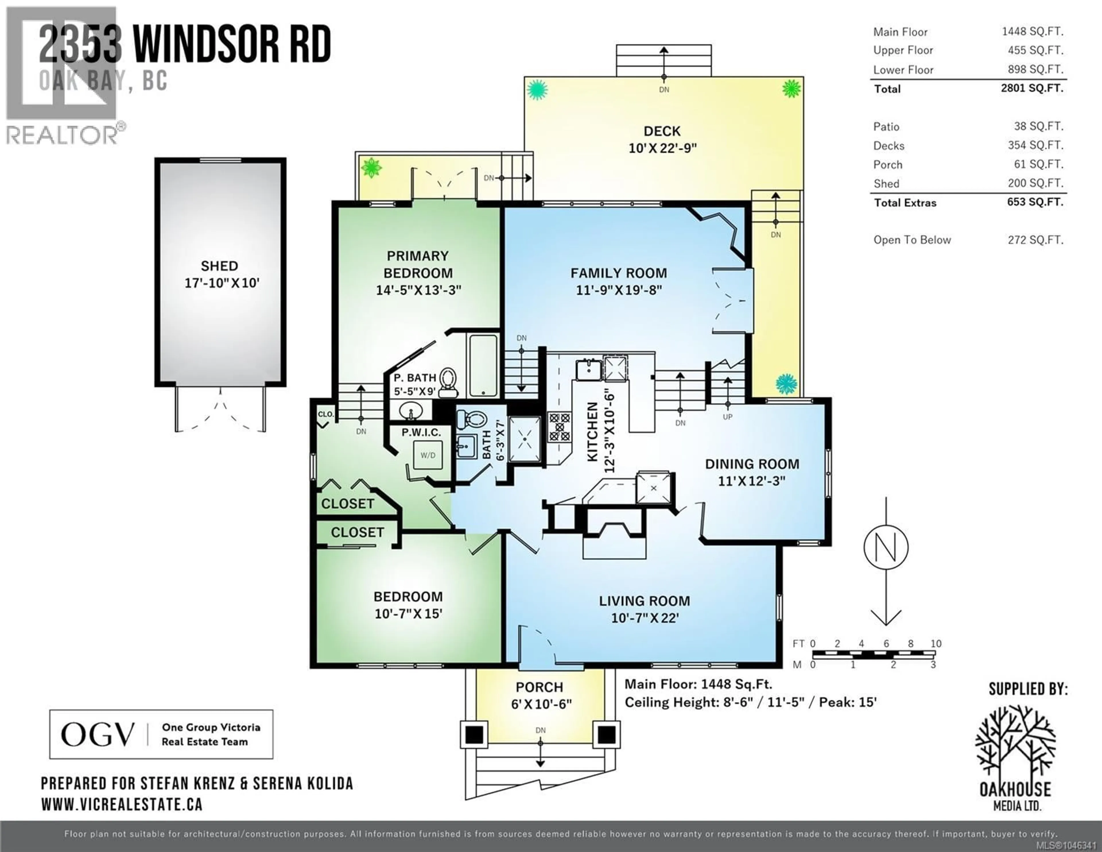 Floor plan for 2353 WINDSOR ROAD, Oak Bay British Columbia V8S4Y8
