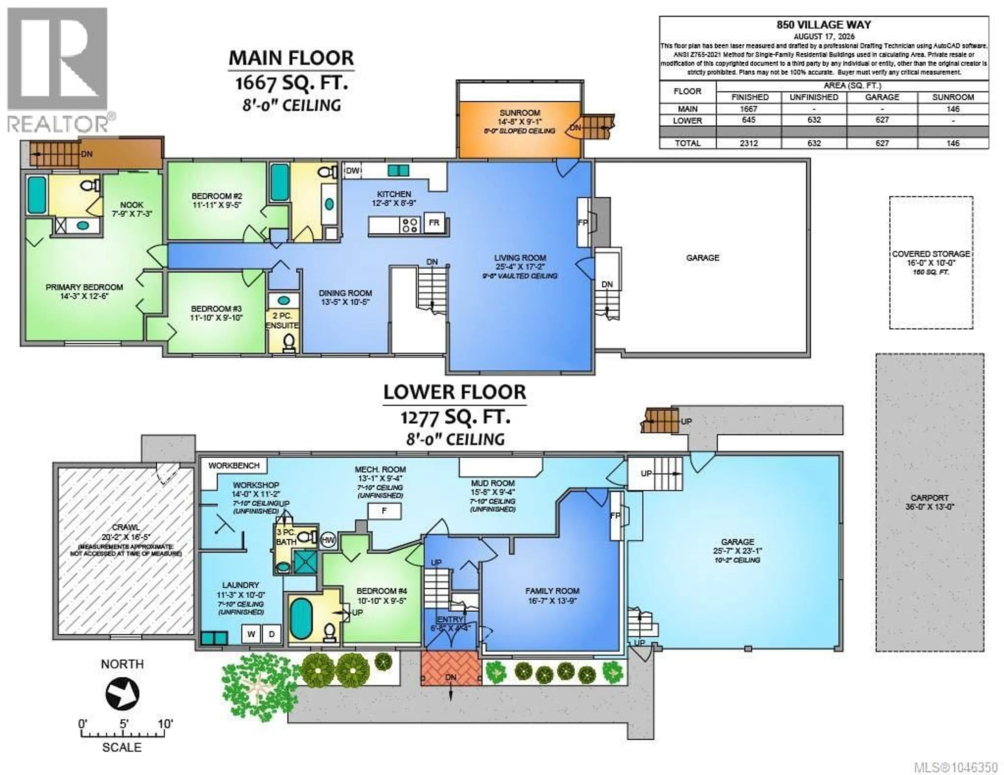 Floor plan for 850 VILLAGE WAY, Qualicum Beach British Columbia V9K1K8