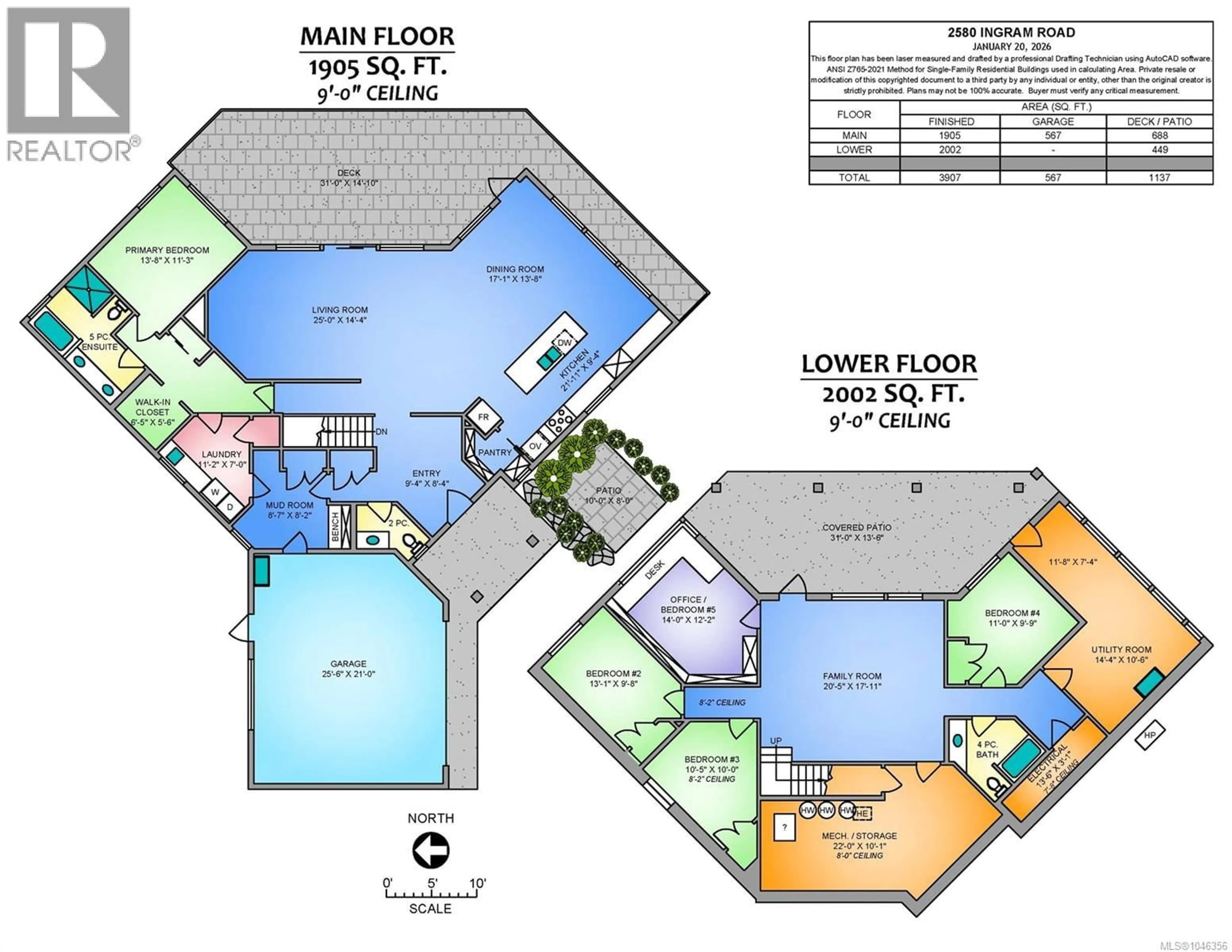 Floor plan for 2580 INGRAM ROAD EAST, Nanaimo British Columbia V9G1E4