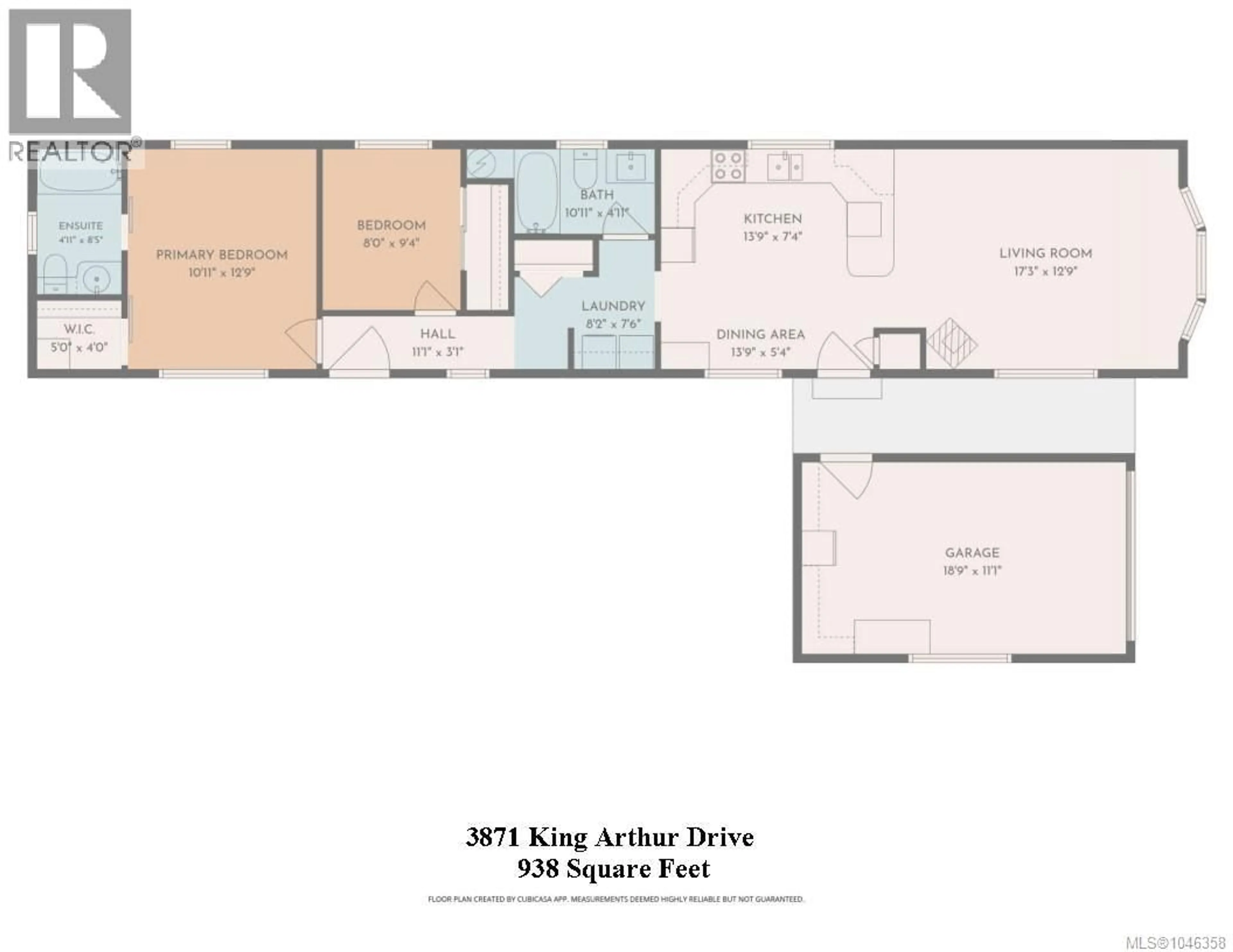 Floor plan for 3871 KING ARTHUR DRIVE, Nanaimo British Columbia V9T6B9