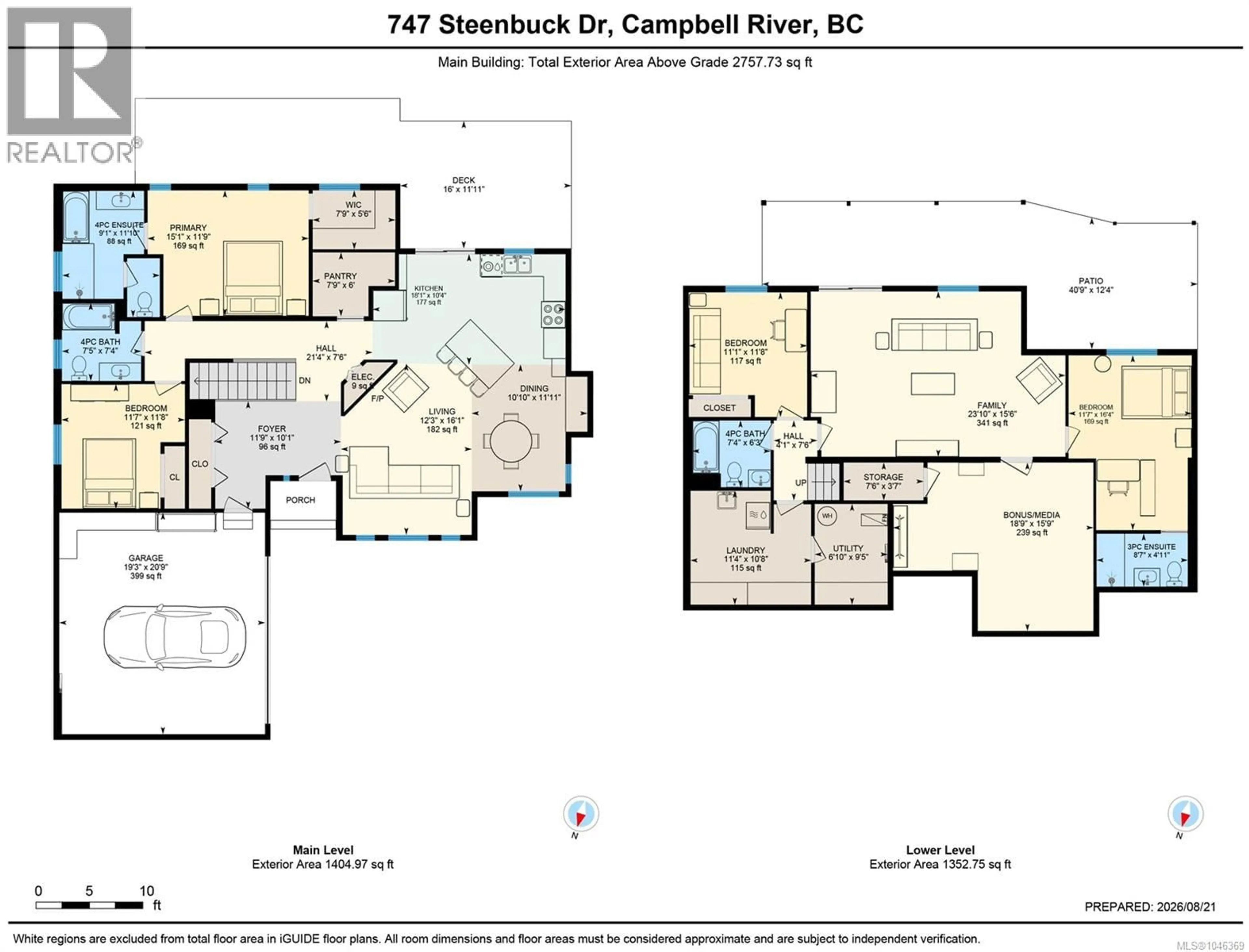Floor plan for 747 STEENBUCK DRIVE, Campbell River British Columbia V9W7J9