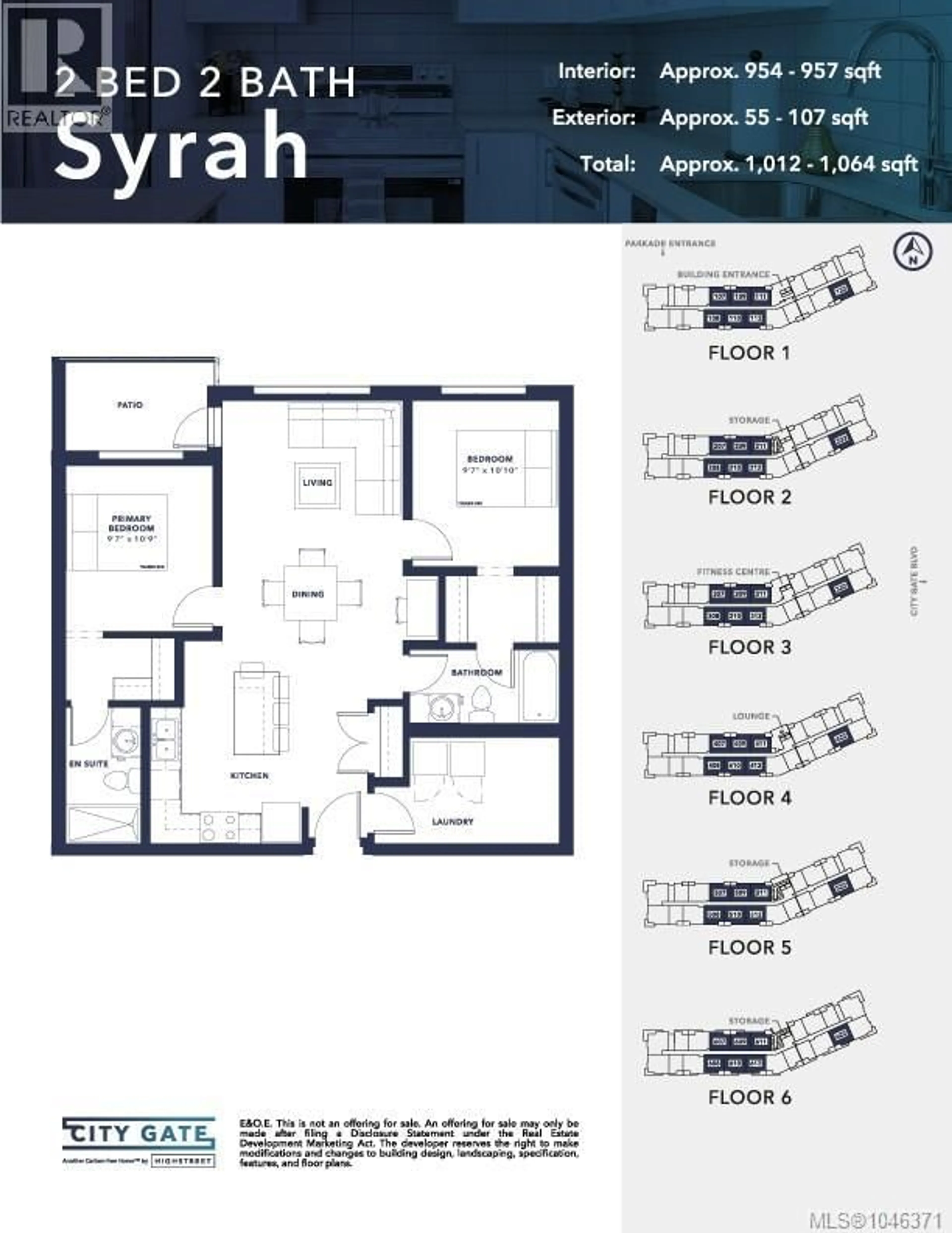 Floor plan for 511 - 2390 CITY GATE BOULEVARD, Langford British Columbia V9B7E8