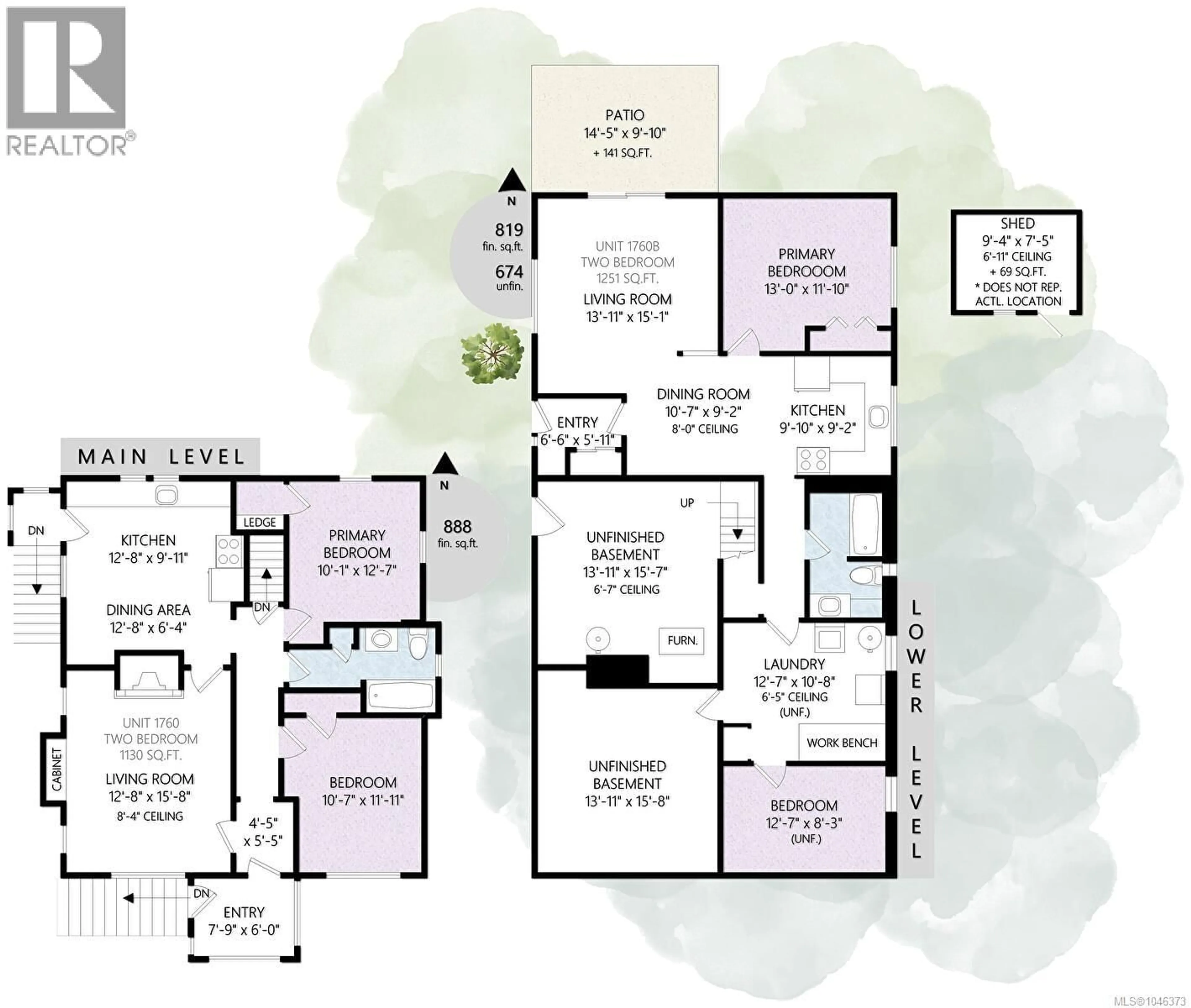 Floor plan for 1760/62 HAULTAIN STREET, Victoria British Columbia V8R2L2