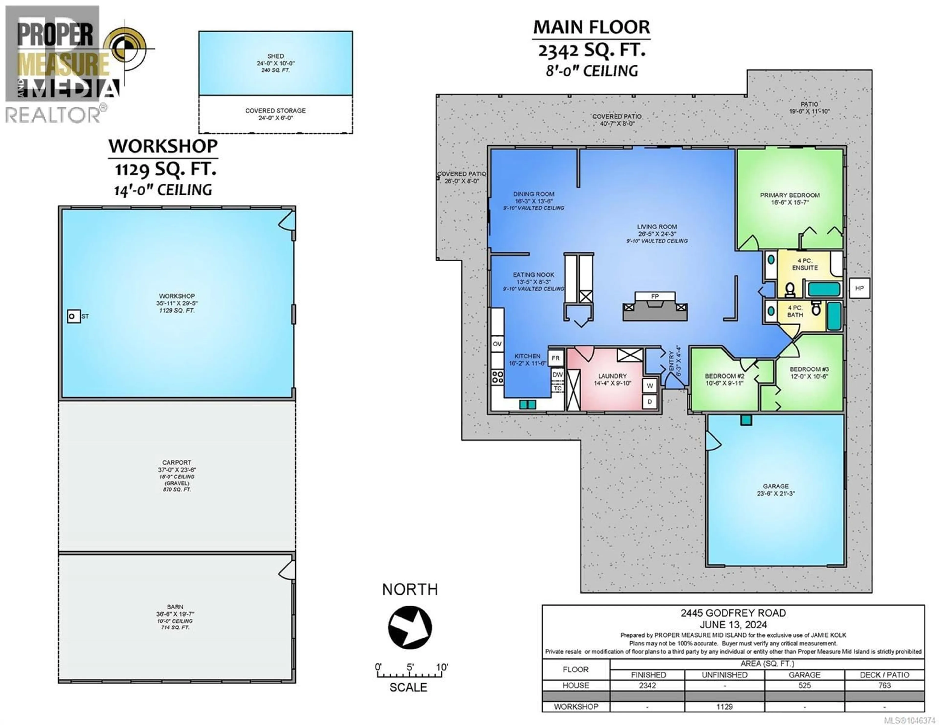 Floor plan for 2445 GODFREY ROAD, Nanaimo British Columbia V9X1E6