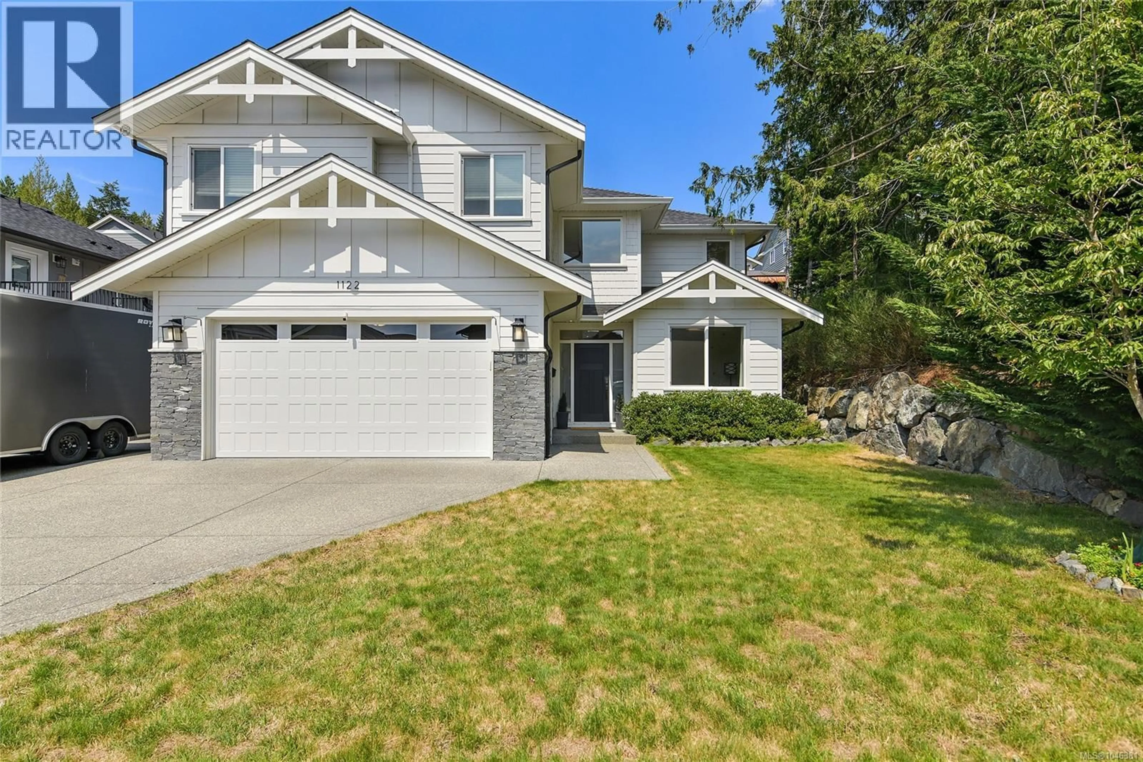 Home with vinyl exterior material, street for 1122 GOLDEN SPIRE CRESCENT, Langford British Columbia V9C0R2