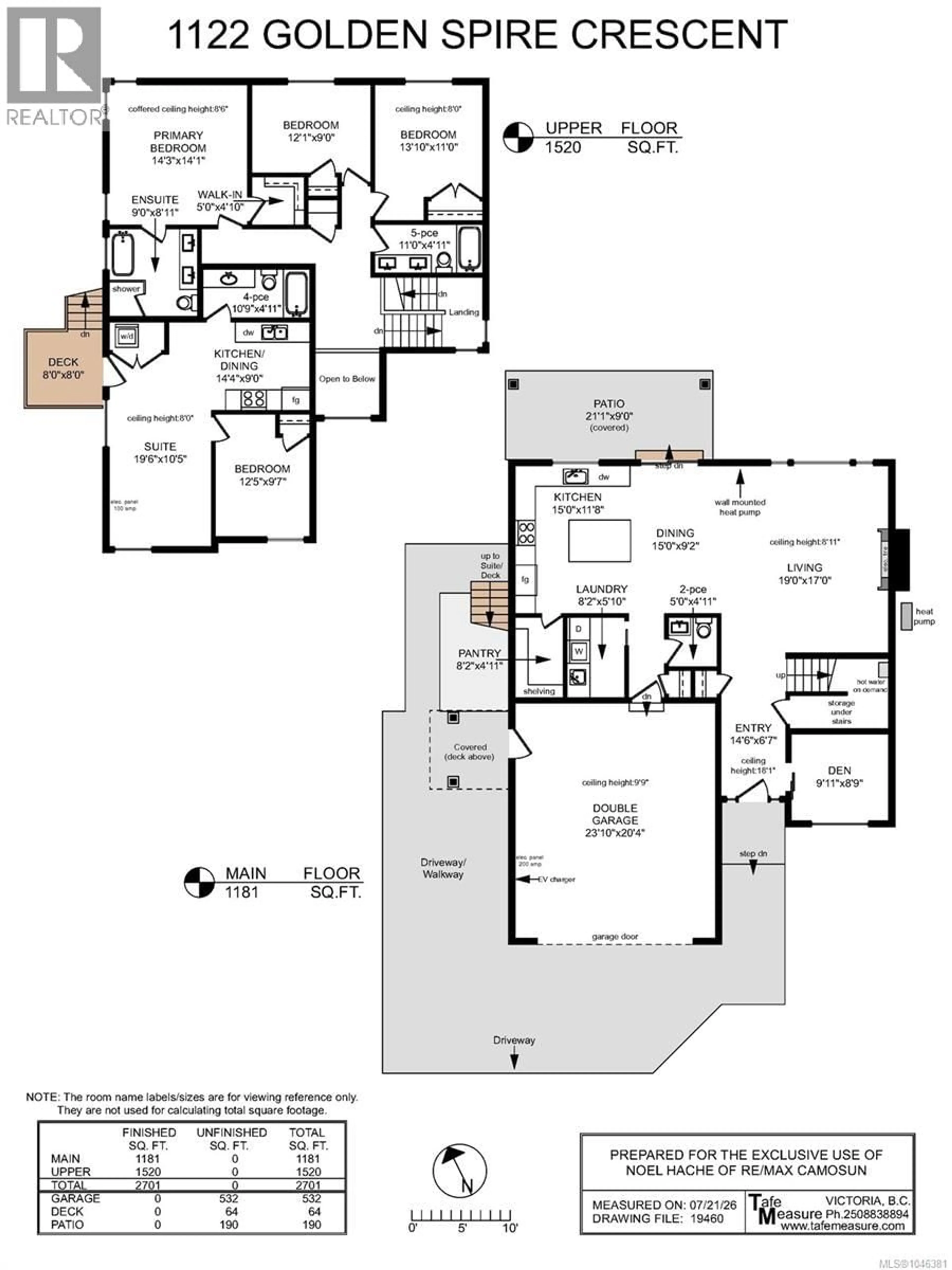 Floor plan for 1122 GOLDEN SPIRE CRESCENT, Langford British Columbia V9C0R2