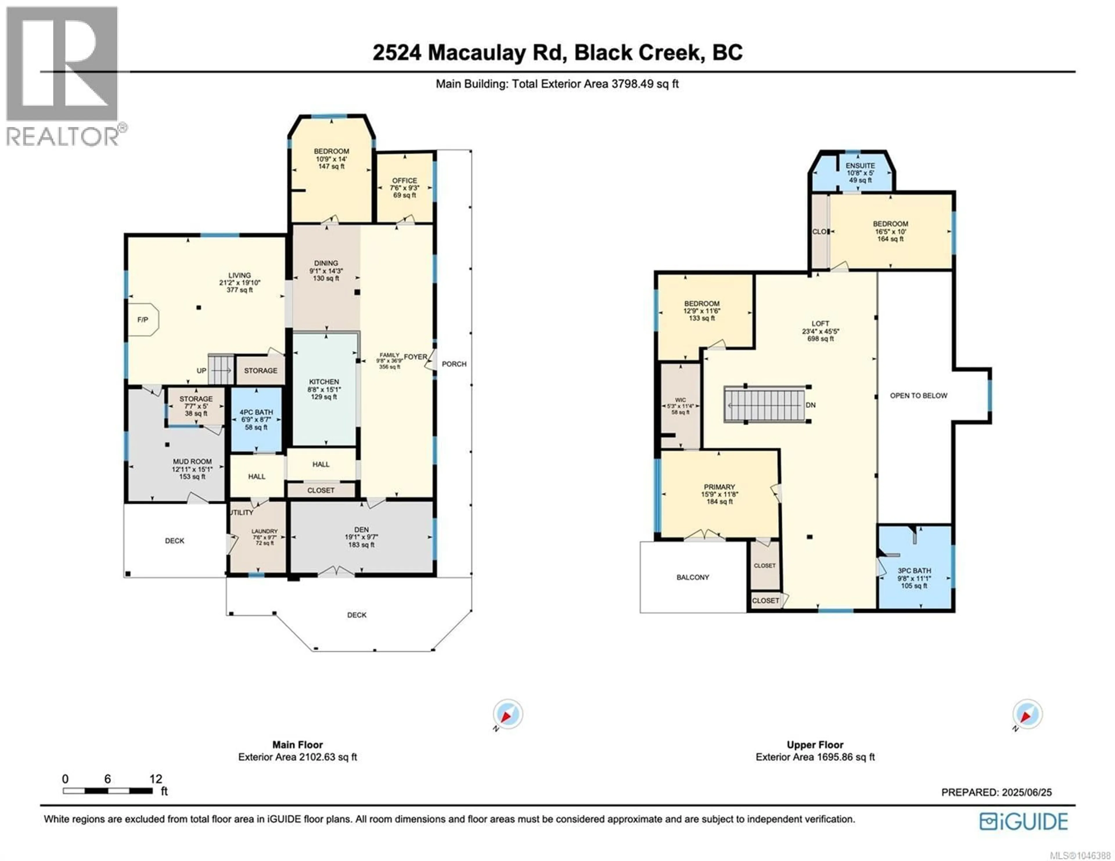 Floor plan for 2524 MACAULAY ROAD, Black Creek British Columbia V9J1B5