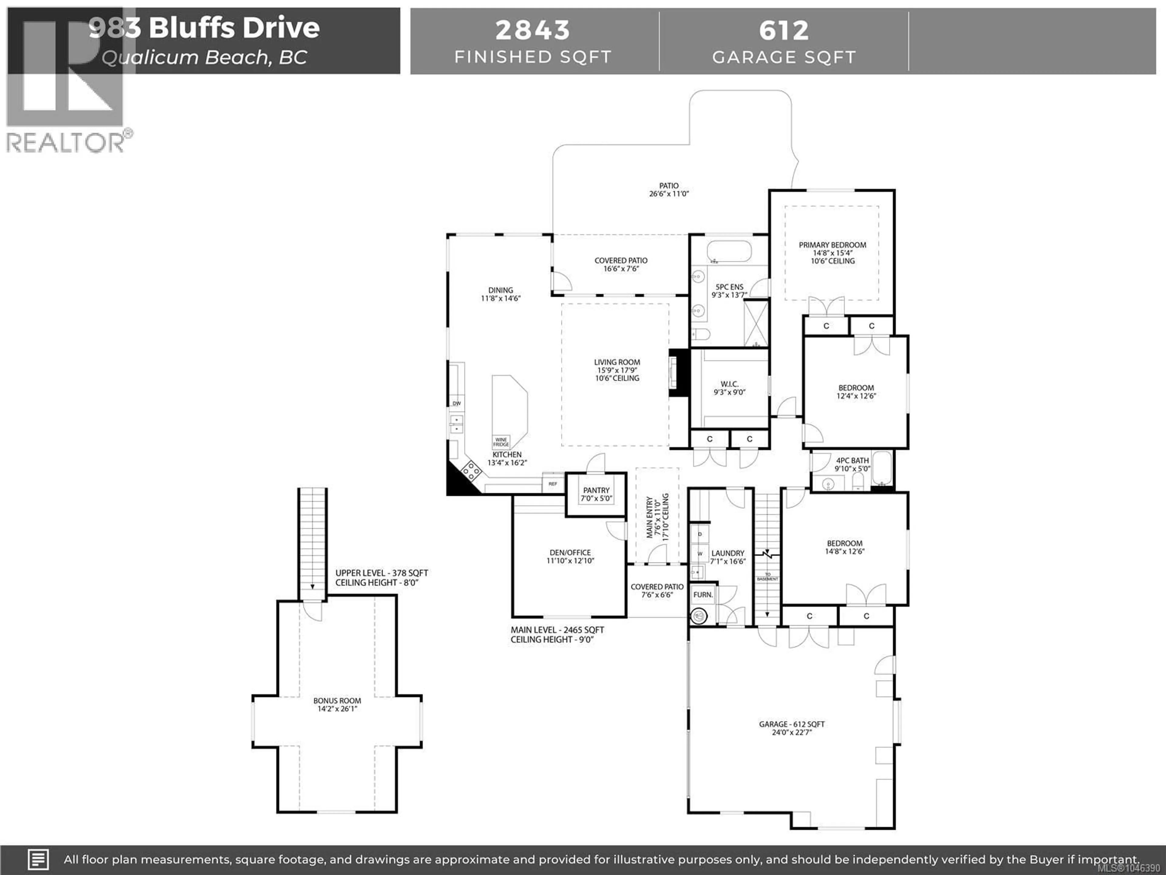 Floor plan for 983 BLUFFS DRIVE, Qualicum Beach British Columbia V9K0A2
