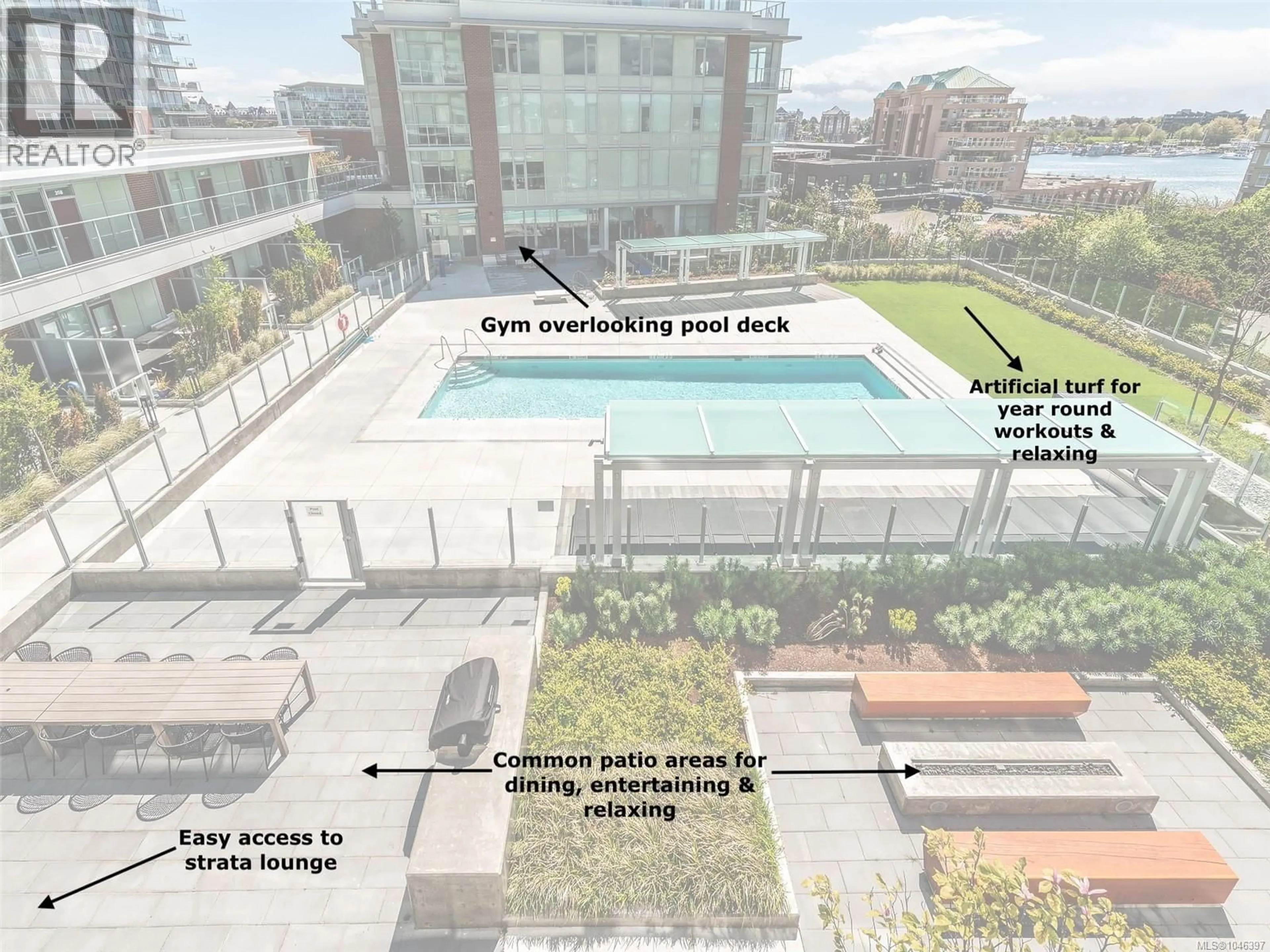 A pic from outside/outdoor area/front of a property/back of a property/a pic from drone, city buildings view from balcony for 211 - 70 SAGHALIE ROAD, Victoria British Columbia V9A0G9