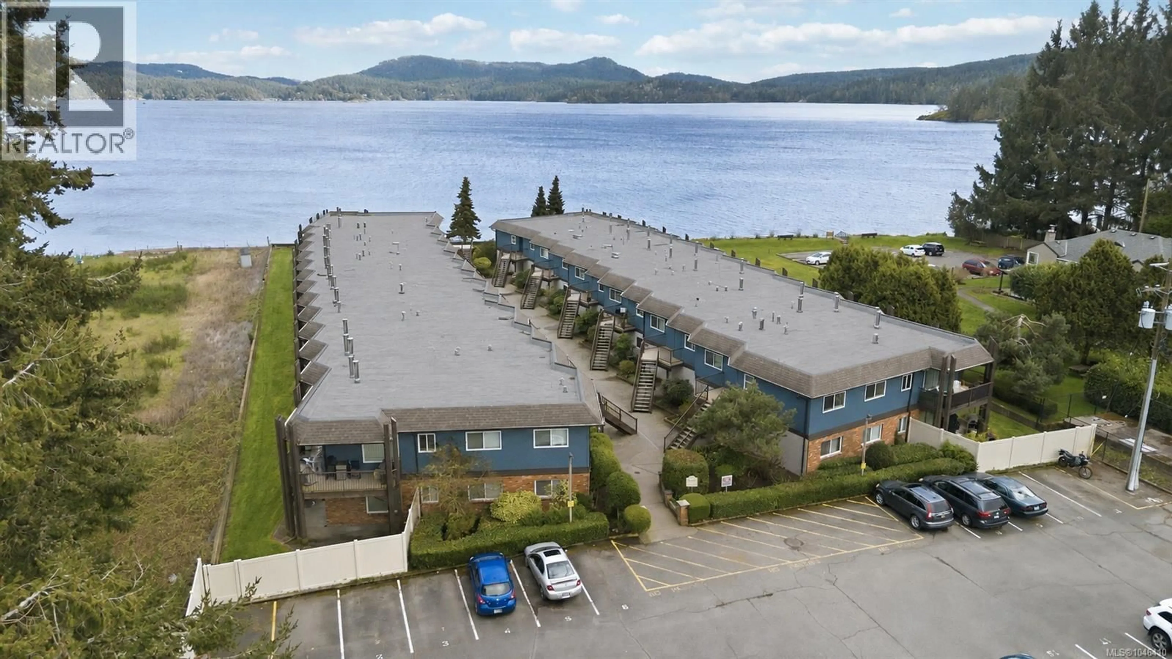 A pic from outside/outdoor area/front of a property/back of a property/a pic from drone, water/lake/river/ocean view for 123 - 1991 KALTASIN ROAD, Sooke British Columbia V9Z0B7