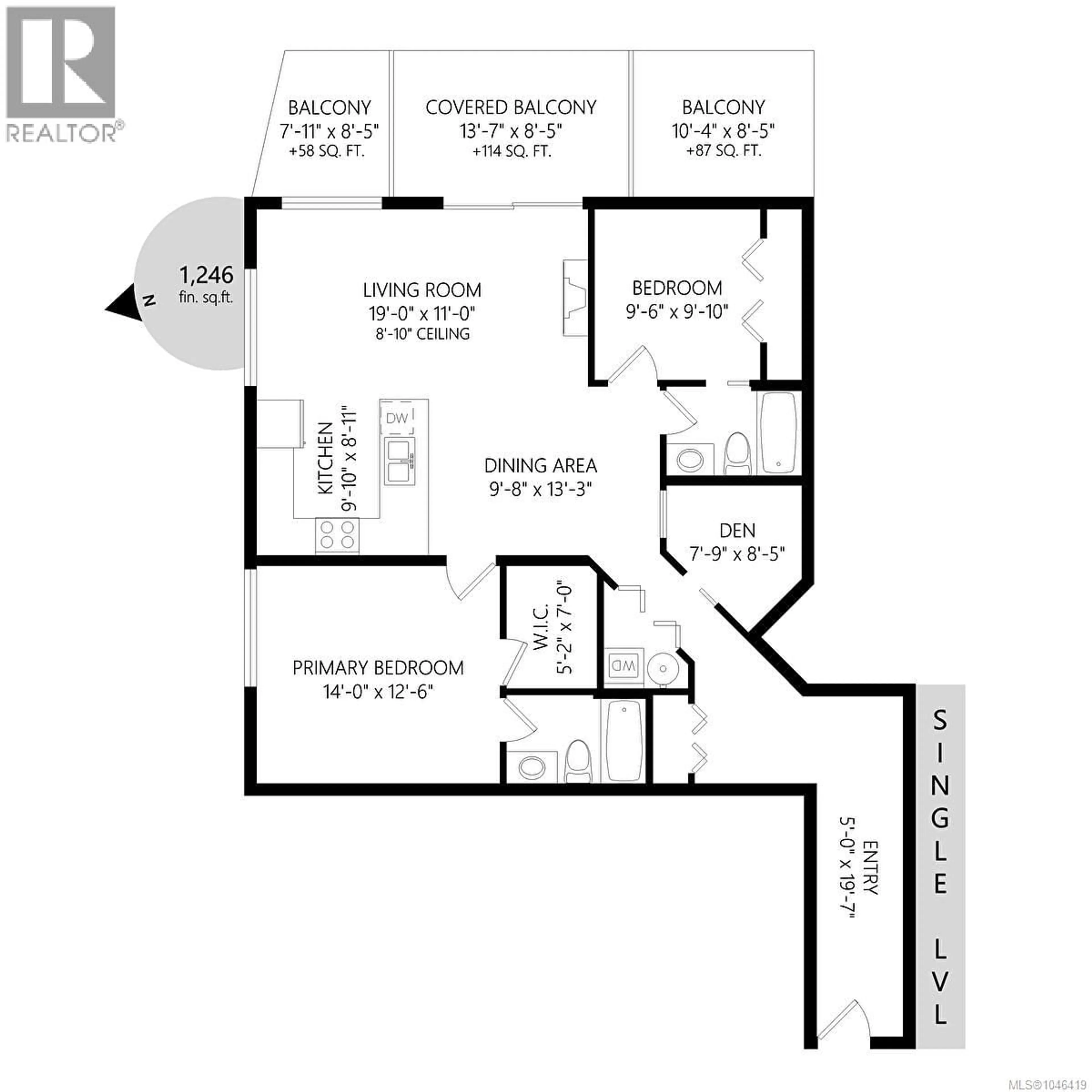 Floor plan for 216 - 866 GOLDSTREAM AVENUE, Langford British Columbia V9B0J3