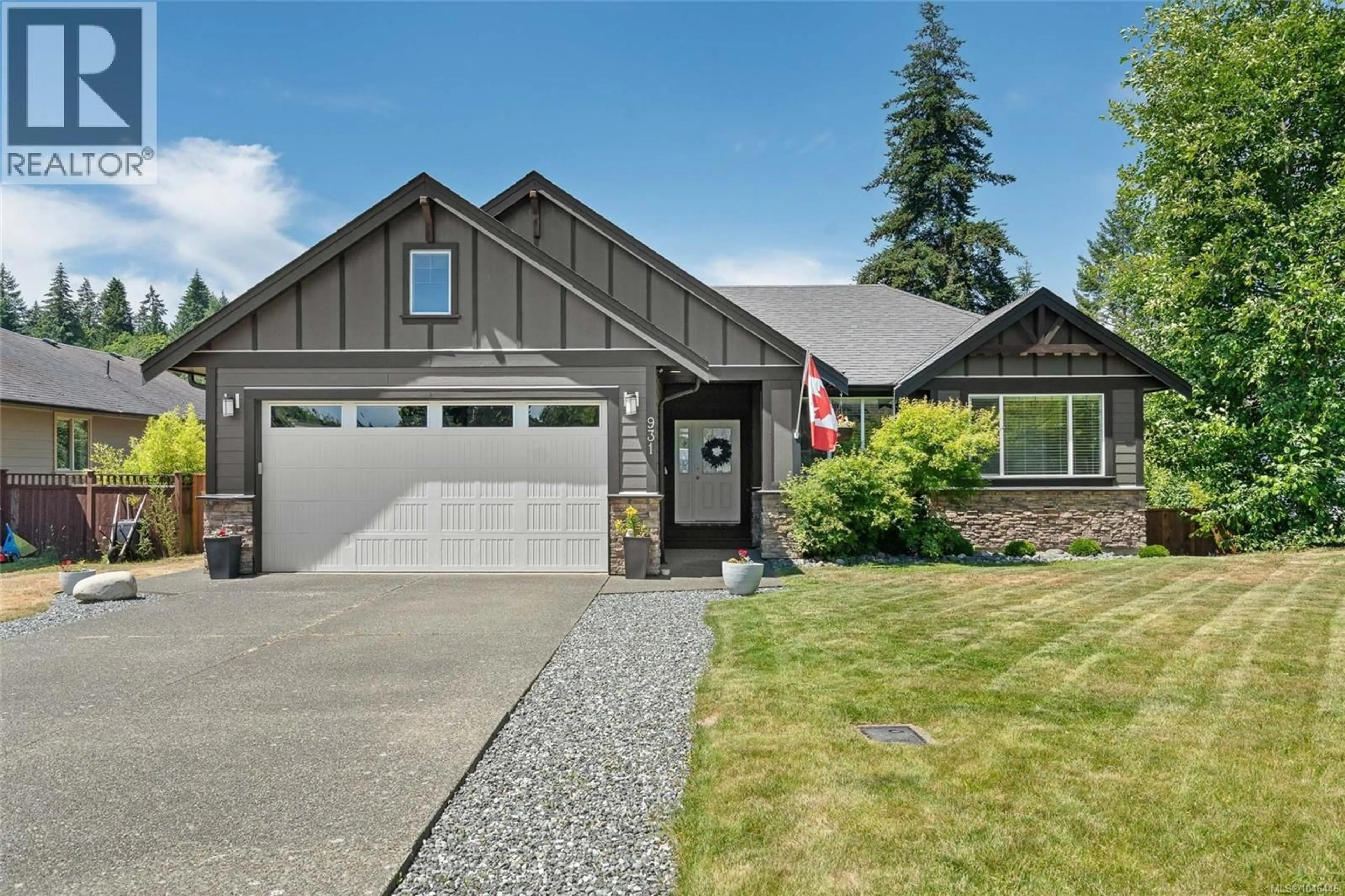 Home with vinyl exterior material, street for 931 DELOUME ROAD, Mill Bay British Columbia V0R2P1