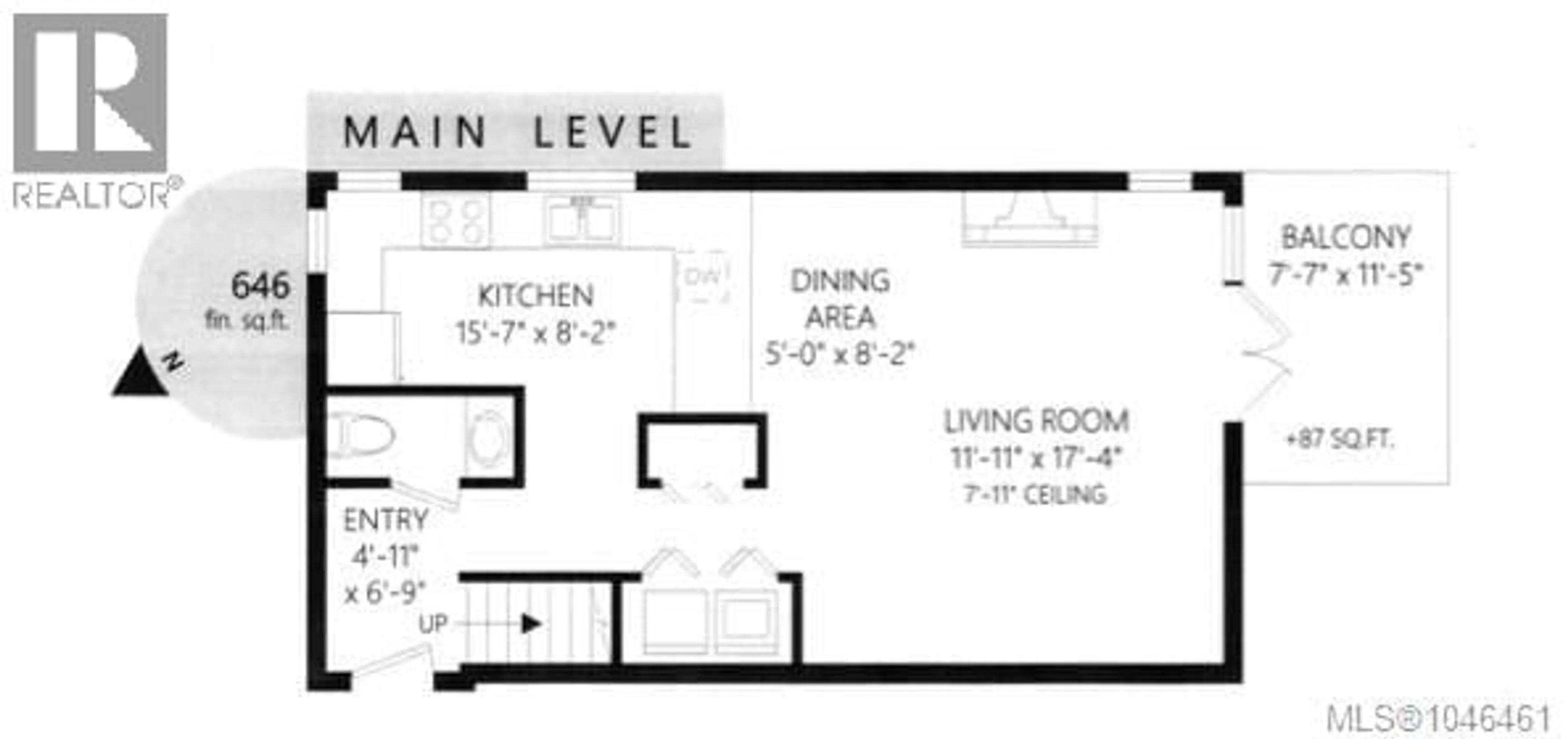 Floor plan for 208 - 3880 QUADRA STREET, Saanich British Columbia V8X1H8