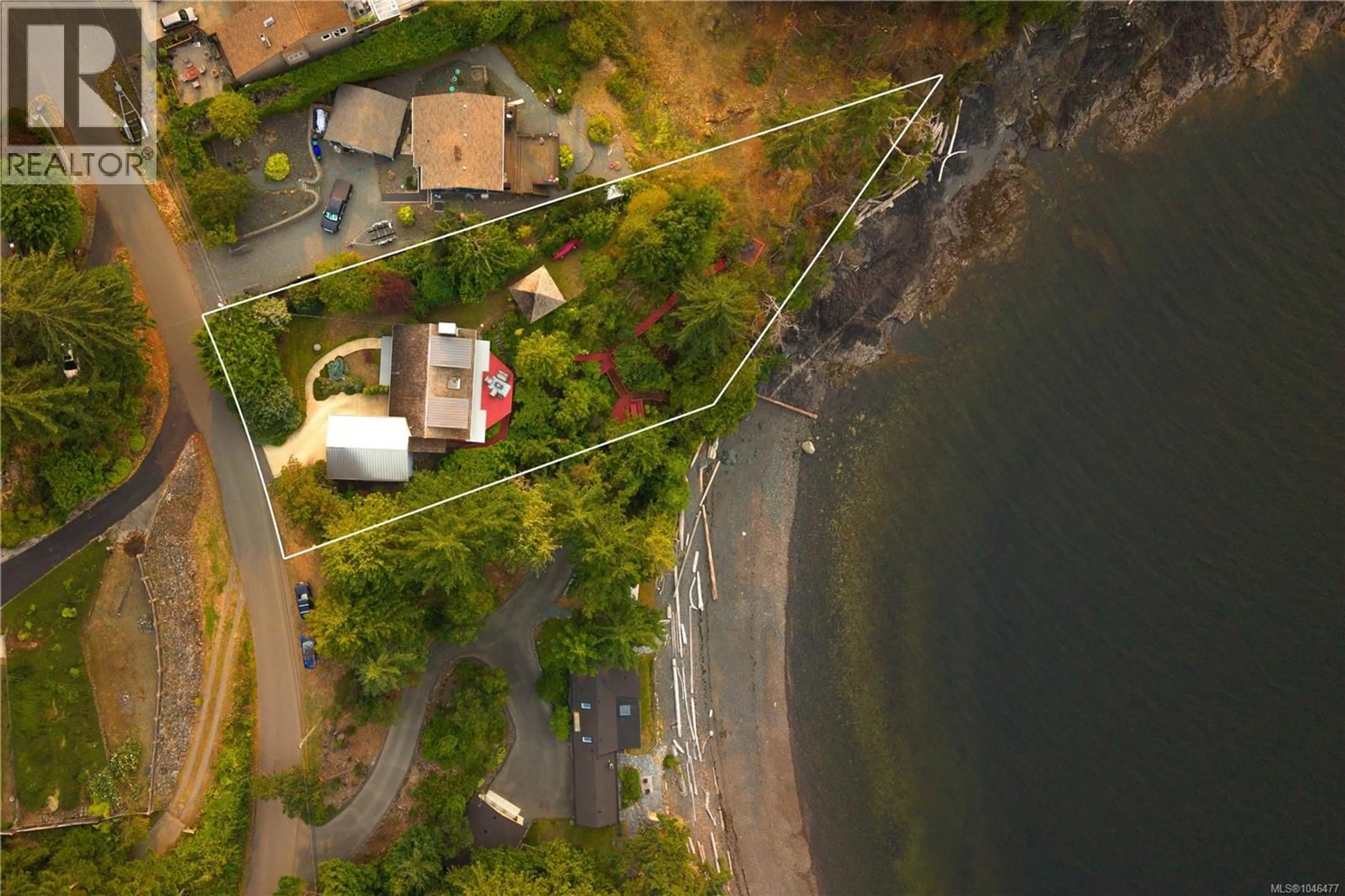 A pic from outside/outdoor area/front of a property/back of a property/a pic from drone, water/lake/river/ocean view for 3279 BLUEBACK DRIVE, Nanoose Bay British Columbia V9P9J1