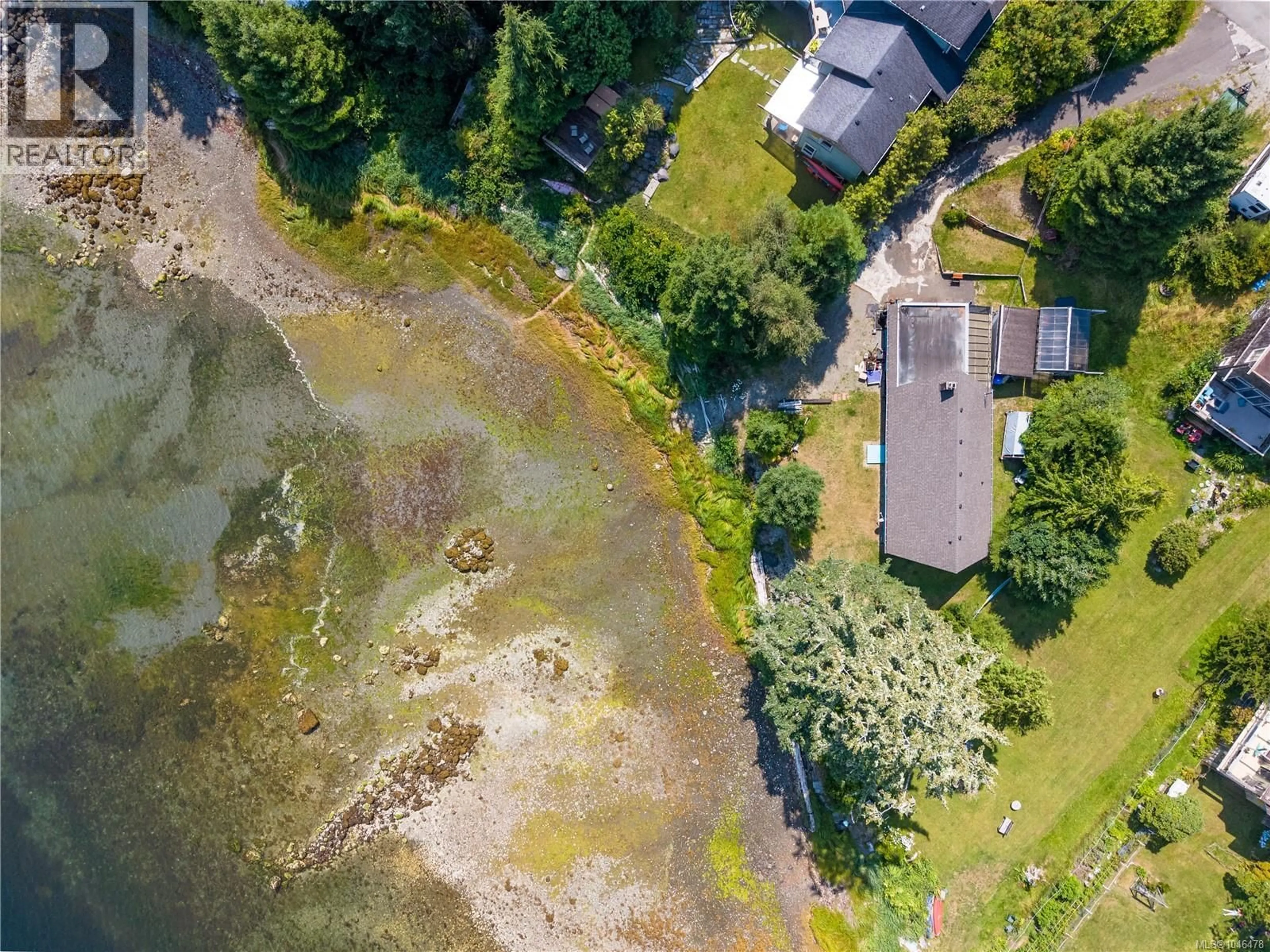 A pic from outside/outdoor area/front of a property/back of a property/a pic from drone, water/lake/river/ocean view for 1191 EBER ROAD, Ucluelet British Columbia V0R3A0