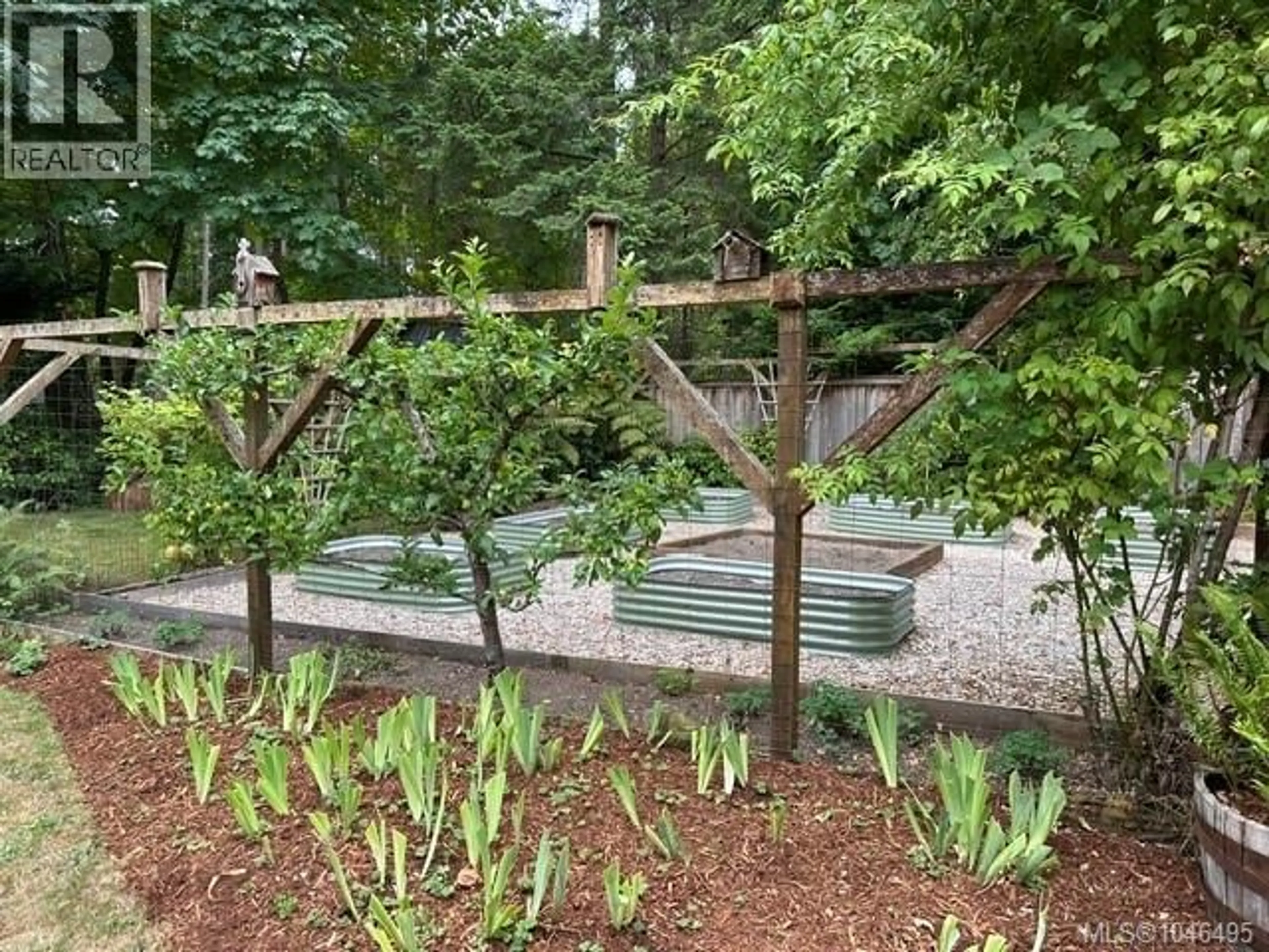 Patio, forest/trees view for 2575 COHO DRIVE, Gabriola Island British Columbia V0R1X7