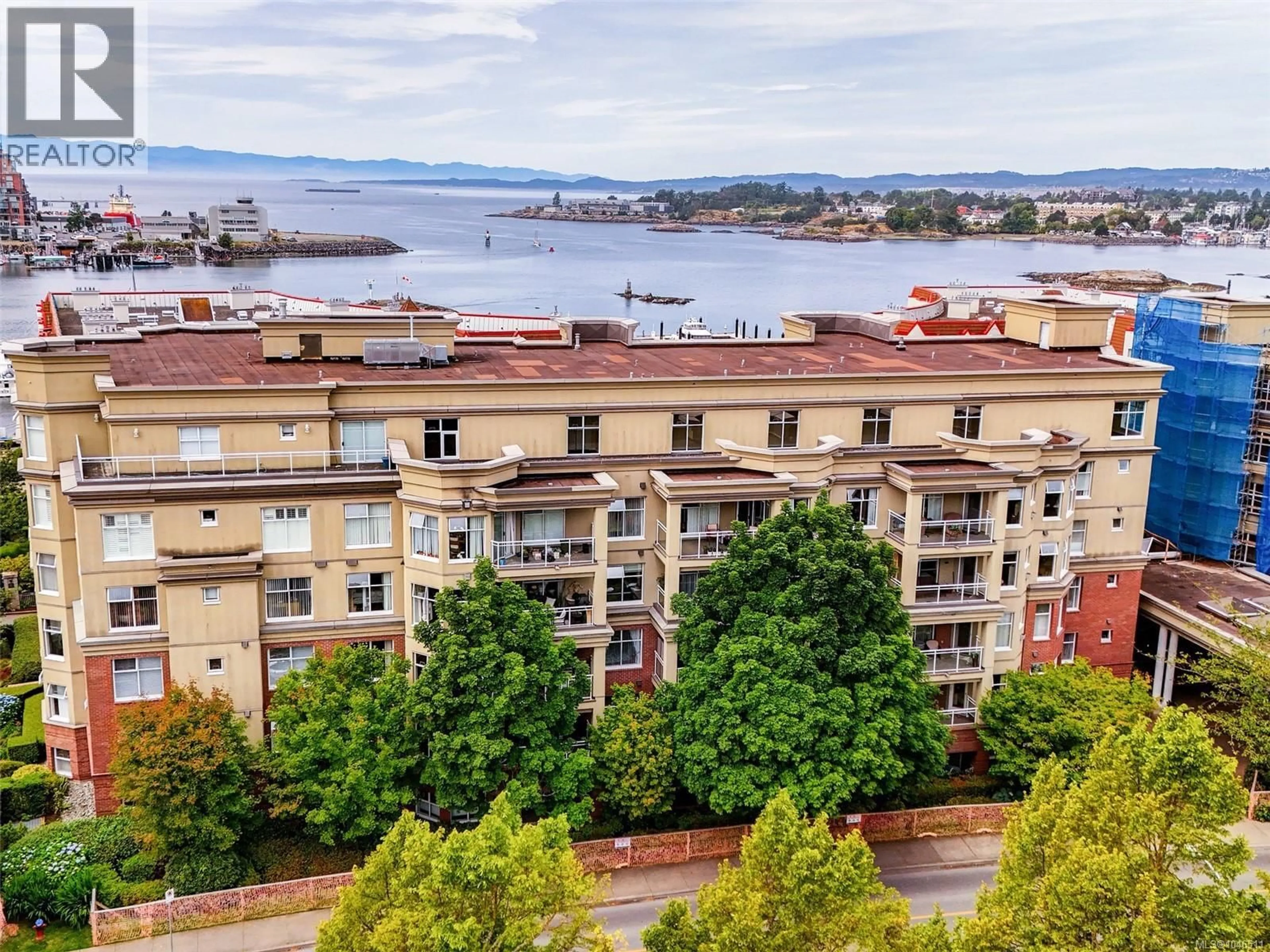 A pic from outside/outdoor area/front of a property/back of a property/a pic from drone, city buildings view from balcony for 303 - 165 KIMTA ROAD, Victoria British Columbia V9A7P1