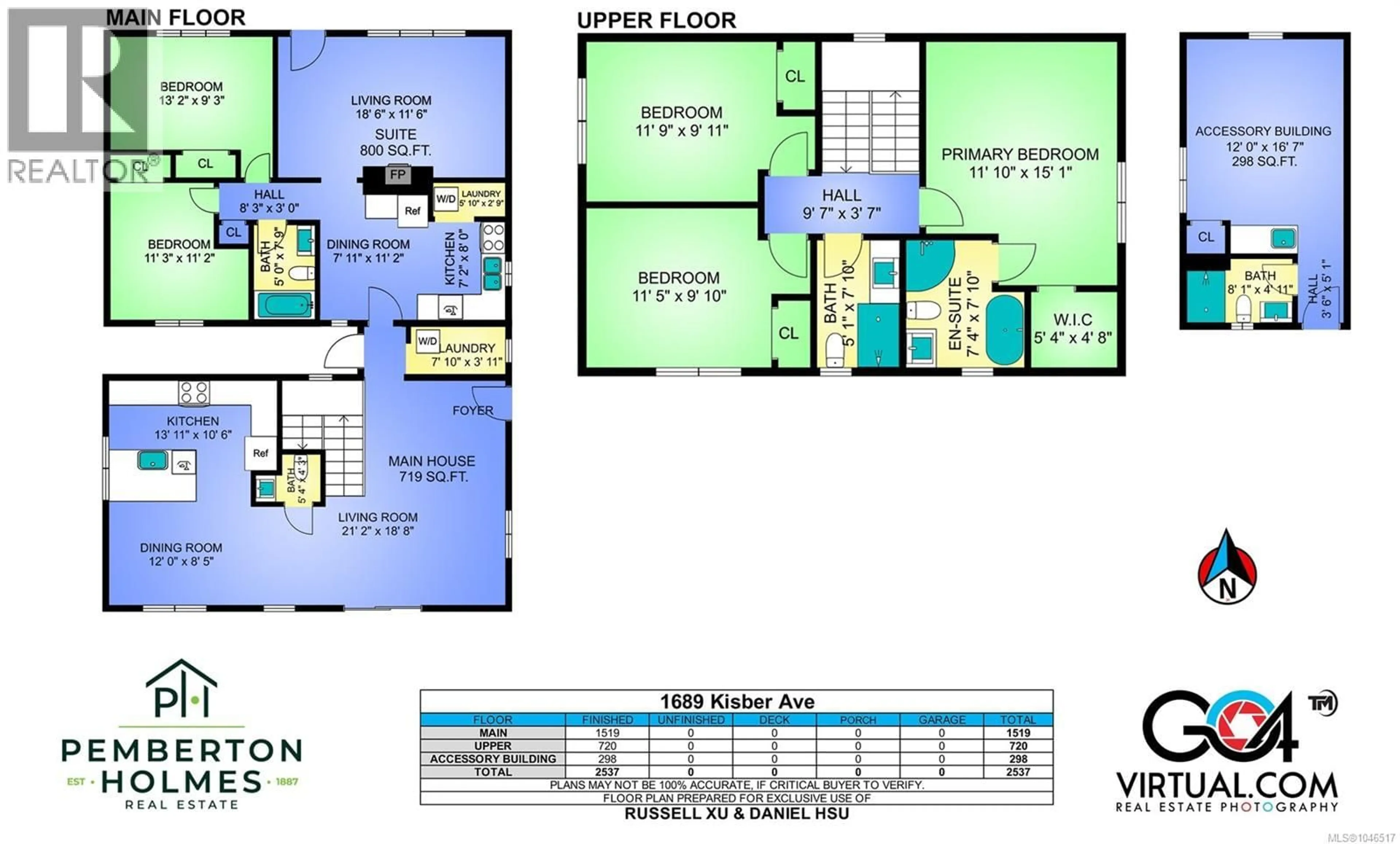 Floor plan for 1689 KISBER AVENUE, Saanich British Columbia V8P2W5