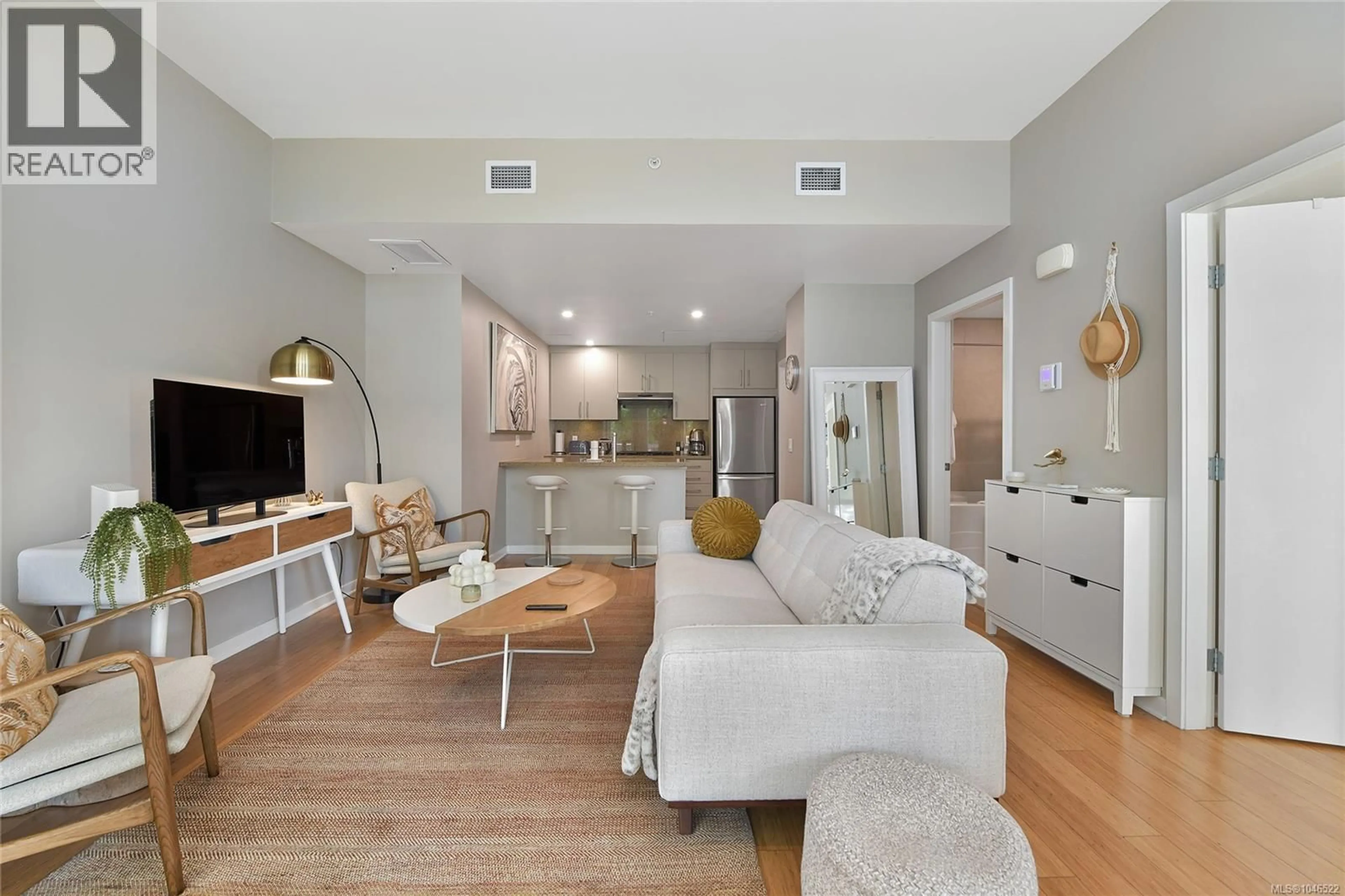 Living room with furniture, unknown for 111 - 373 TYEE ROAD, Victoria British Columbia V9A0B3