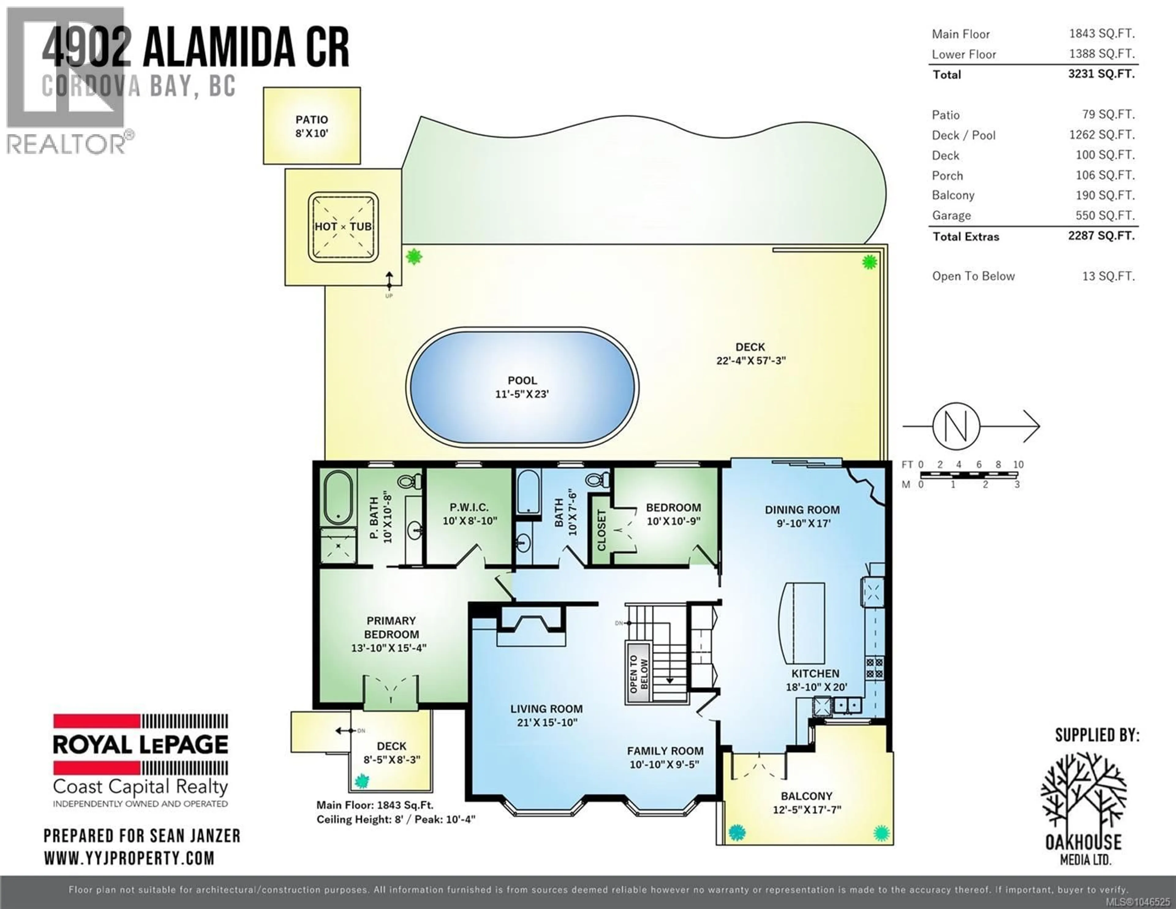 Floor plan for 4902 ALAMIDA CRESCENT, Saanich British Columbia V8Y2T3