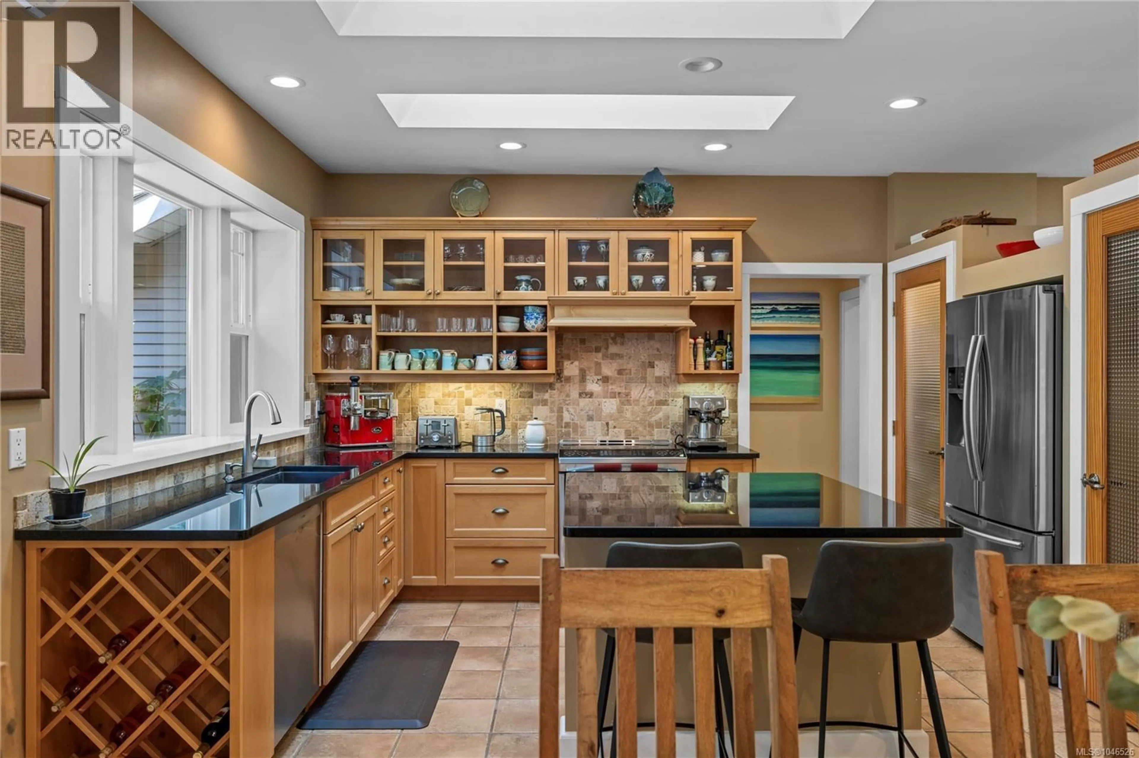Contemporary kitchen, ceramic/tile floor for 825 FERN ROAD EAST, Qualicum Beach British Columbia V9K1M3