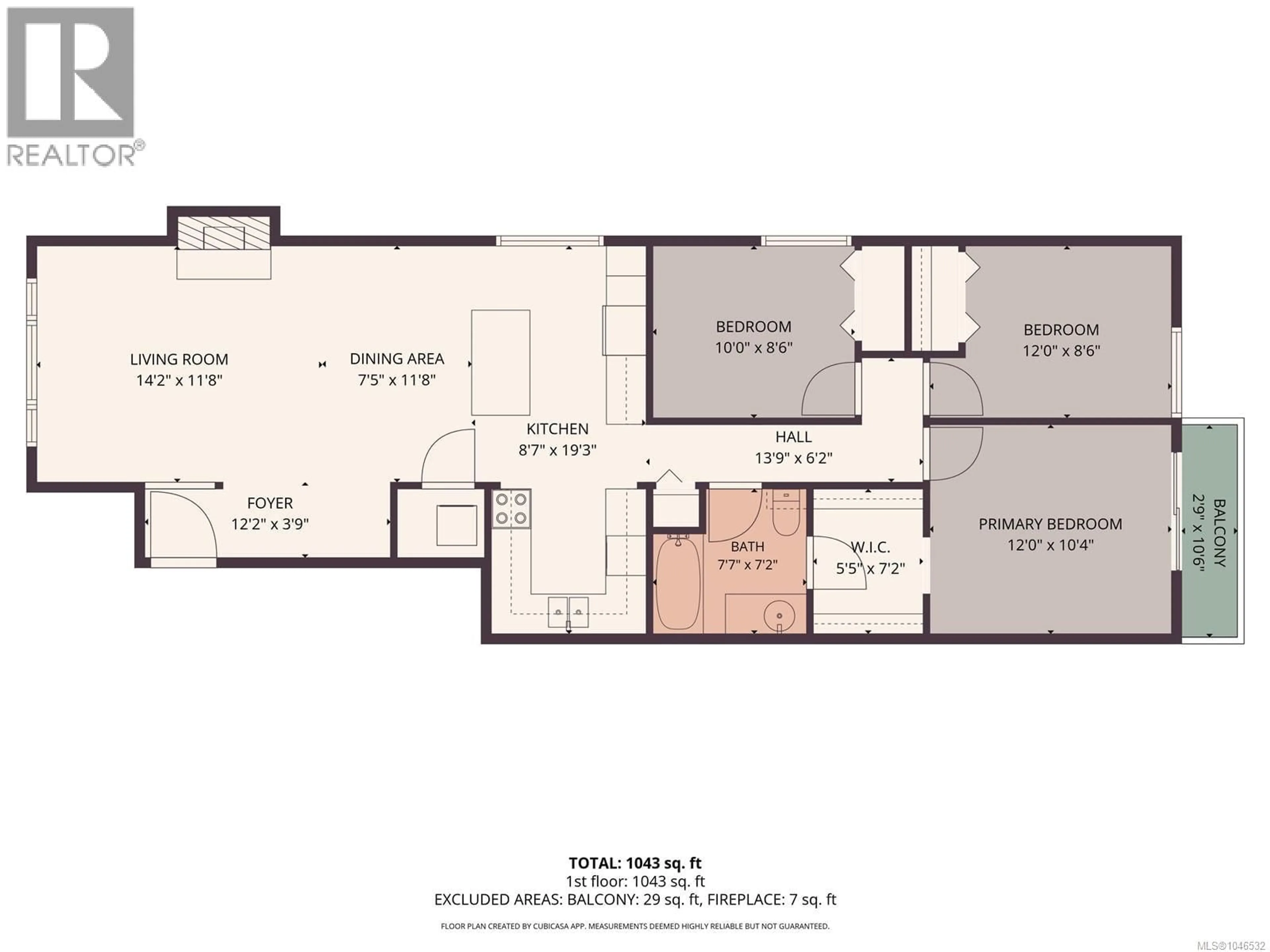 Floor plan for 4 - 524 ROSEHILL STREET, Nanaimo British Columbia V9S1E6