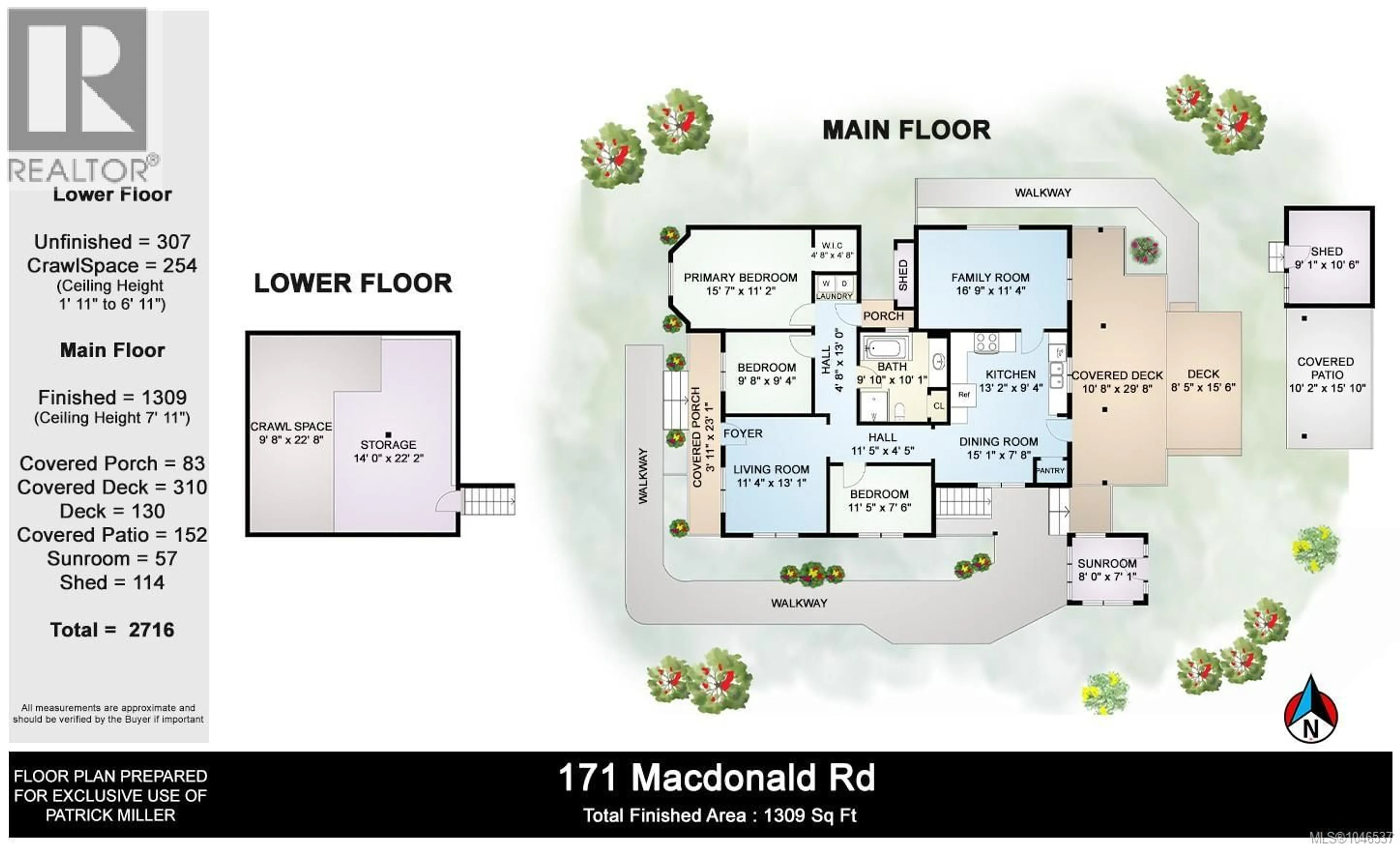 Floor plan for 171 MACDONALD ROAD, Lake Cowichan British Columbia V0R2G0